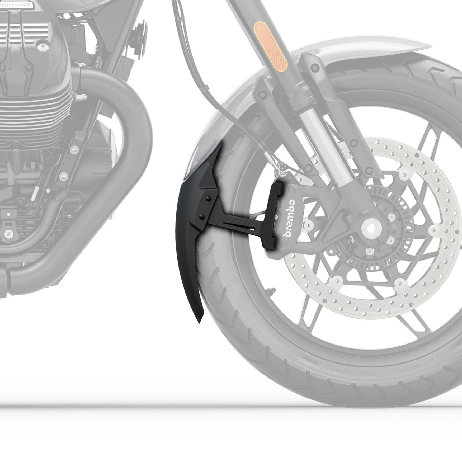 Pyramid Extenda Fenda EXTRA | Matte Black | Moto Guzzi V7 Sport 2025> -   Pyramid Motorcycle Accessories