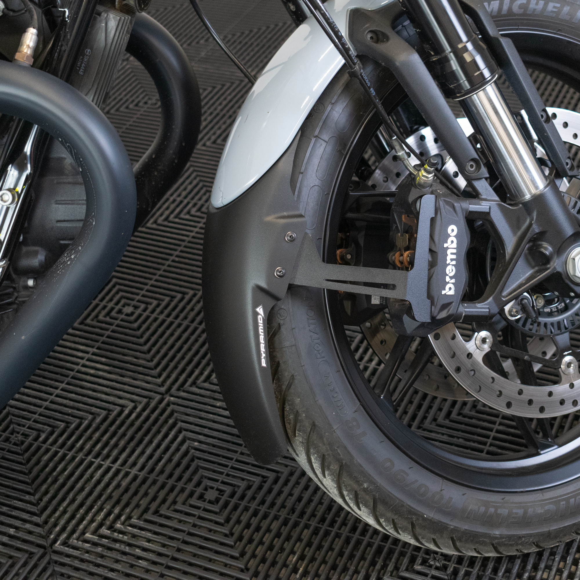 Pyramid Extenda Fenda EXTRA | Matte Black | Moto Guzzi V7 Sport 2025>Current -   Pyramid Motorcycle Accessories