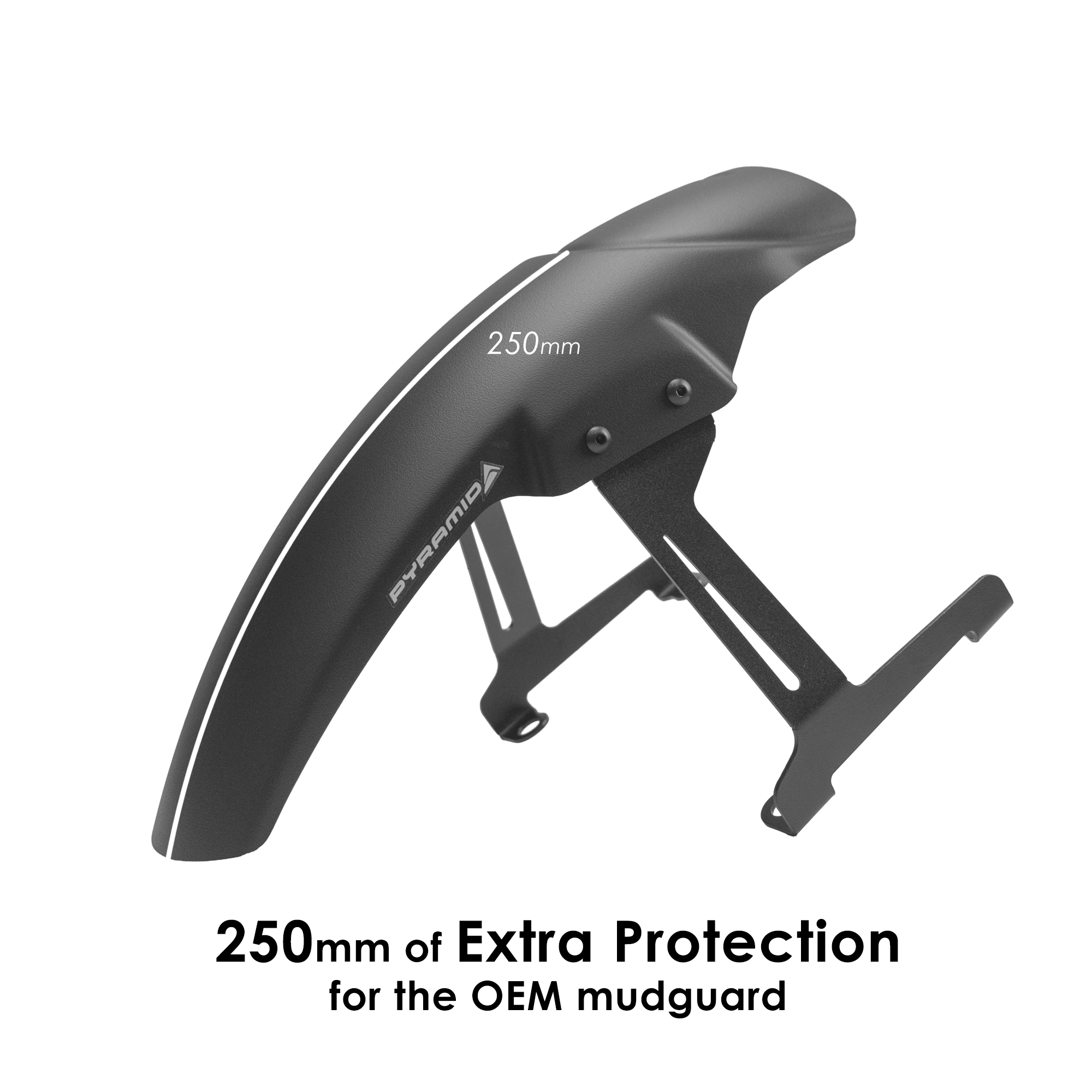 Pyramid Extenda Fenda EXTRA | Matte Black | Moto Guzzi V7 Sport 2025>Current -   Pyramid Motorcycle Accessories