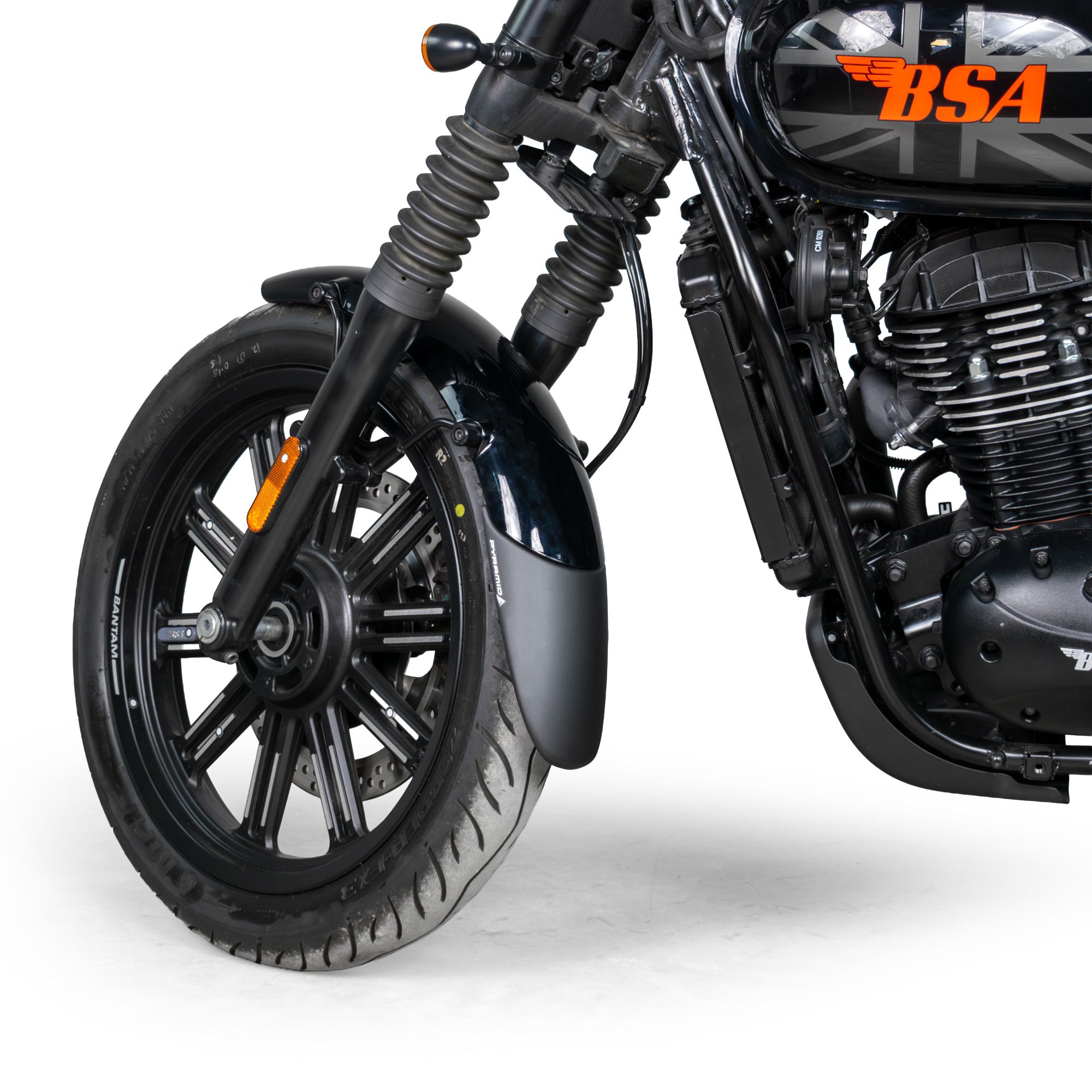 Pyramid Extenda Fenda | Matte Black | BSA Bantam 350 2026>Current -   Pyramid Motorcycle Accessories