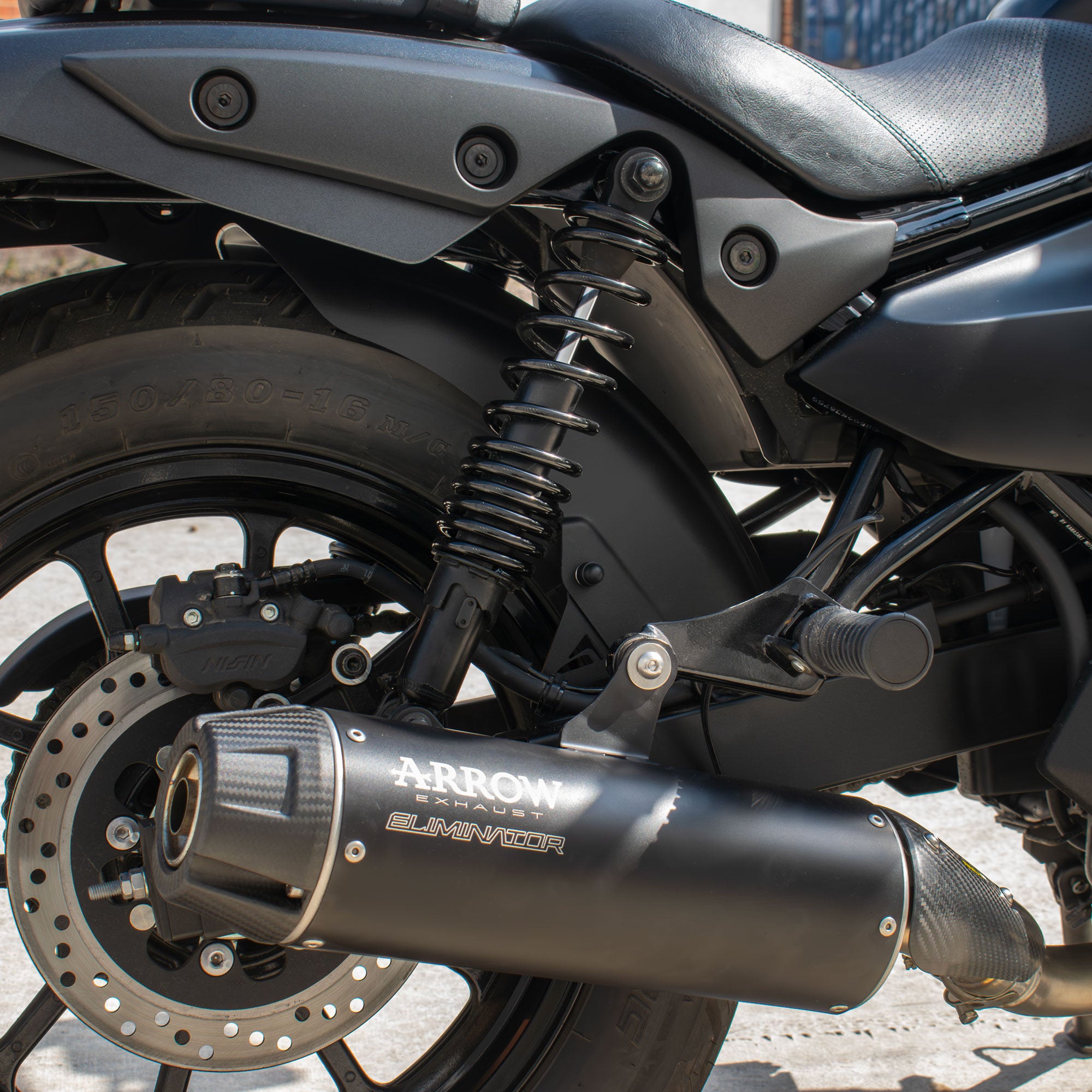 Pyramid Hugger | Matte Black | Kawasaki Eliminator 500 2024>Current -   Pyramid Motorcycle Accessories