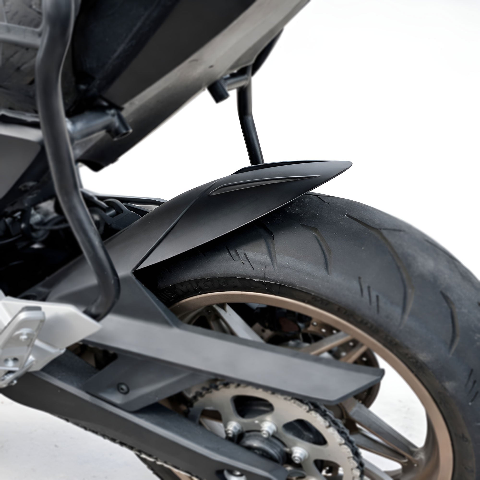Pyramid Hugger Extension | Matte Black | CFMoto 700MT 2023>Current -   Pyramid Motorcycle Accessories
