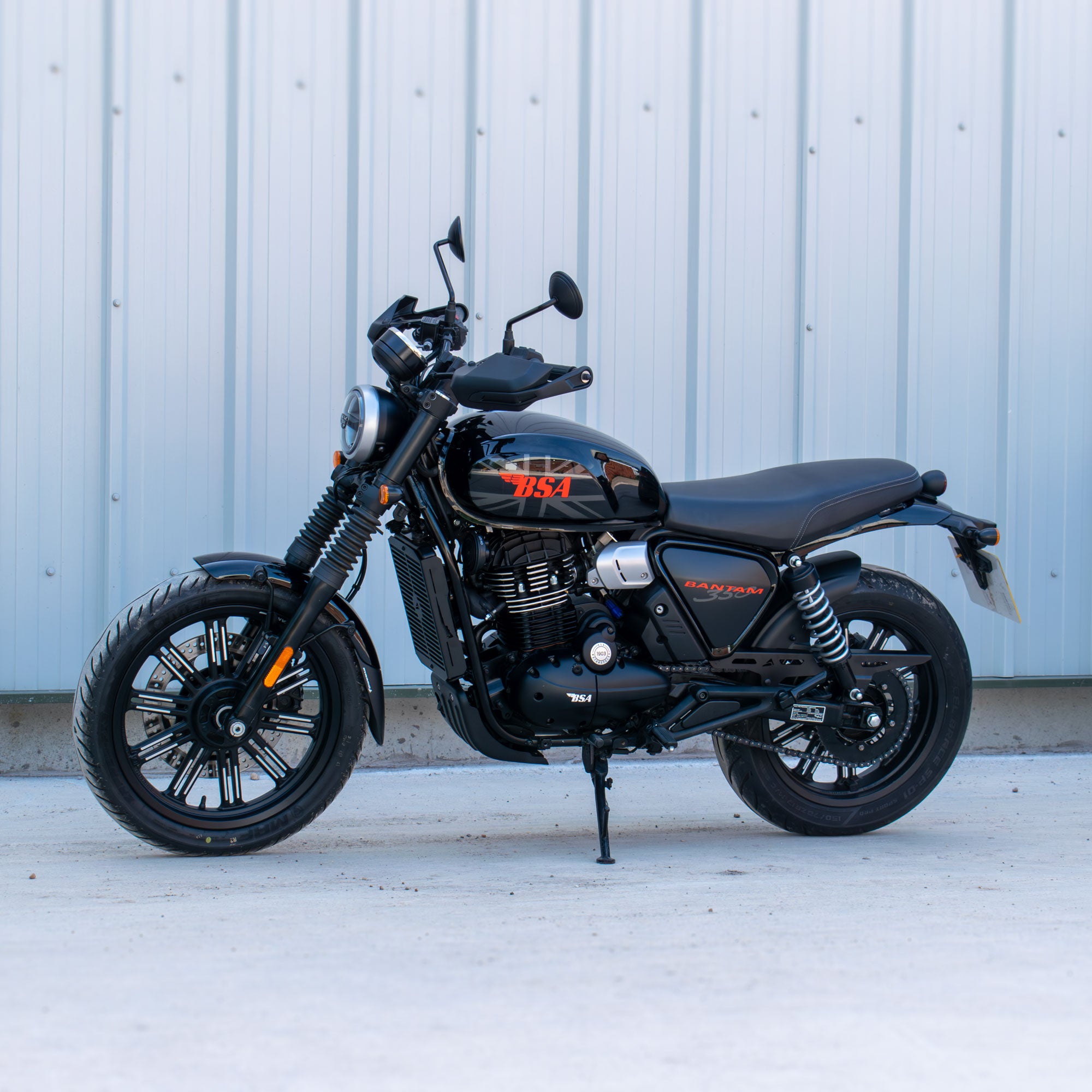 Pyramid Hugger | Matte Black | BSA Bantam 350 2026>Current -   Pyramid Motorcycle Accessories