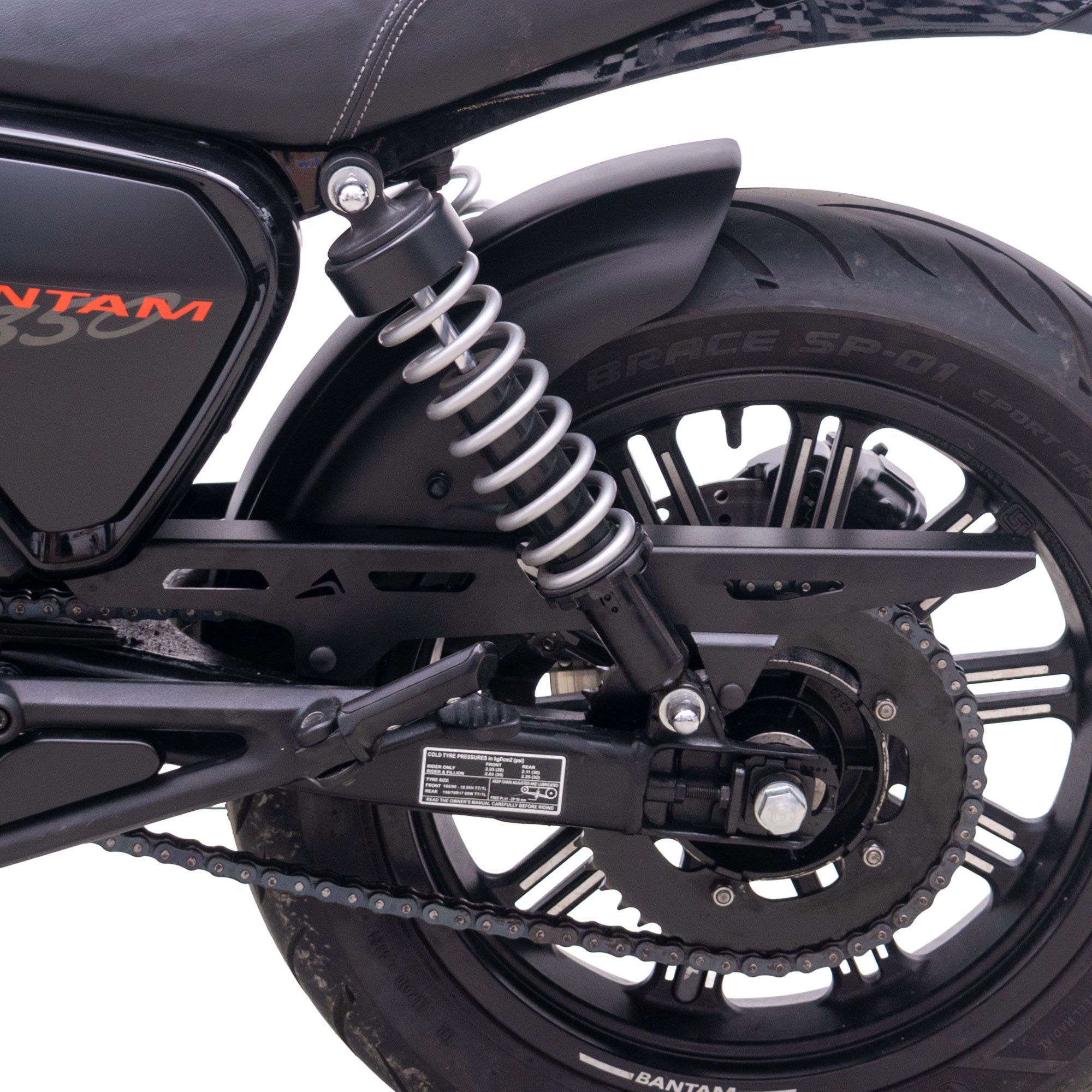 Pyramid Hugger | Matte Black | BSA Bantam 350 2026>Current -   Pyramid Motorcycle Accessories