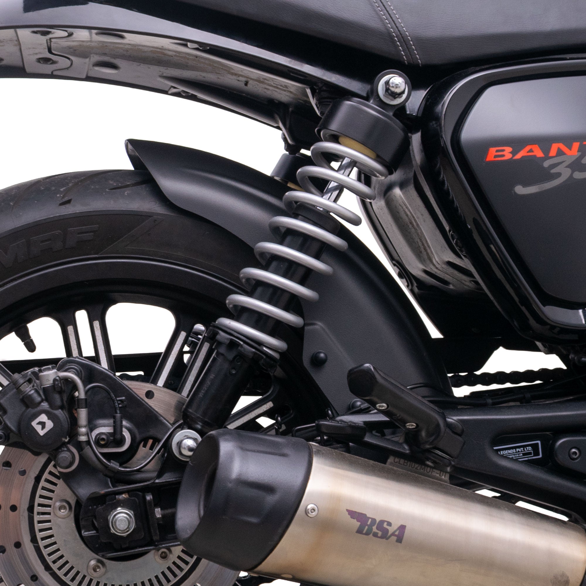 Pyramid Hugger | Matte Black | BSA Bantam 350 2026>Current -   Pyramid Motorcycle Accessories