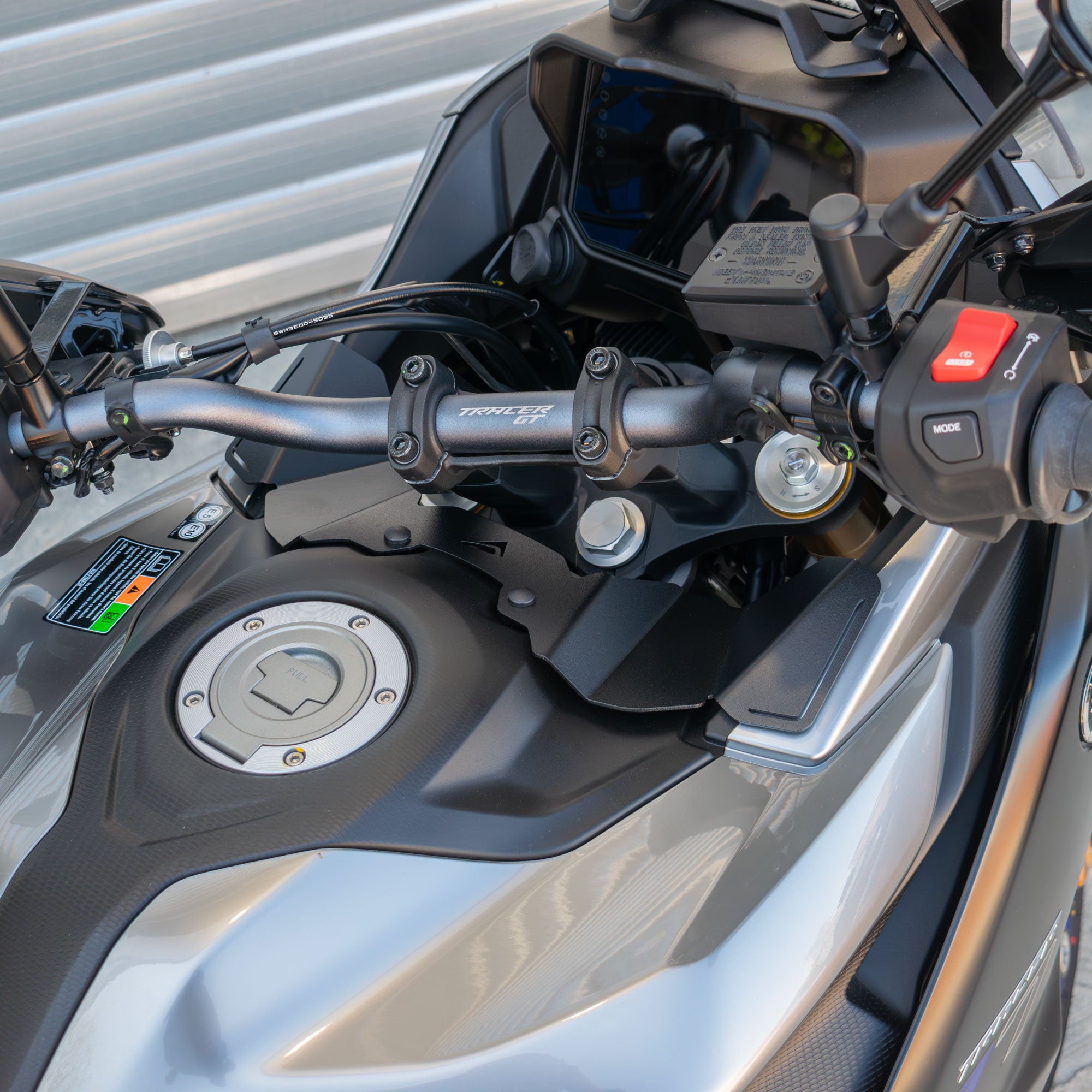 Pyramid Wind Deflector | Matte Black | Yamaha Tracer 7 (GT) 2025>Current -   Pyramid Motorcycle Accessories