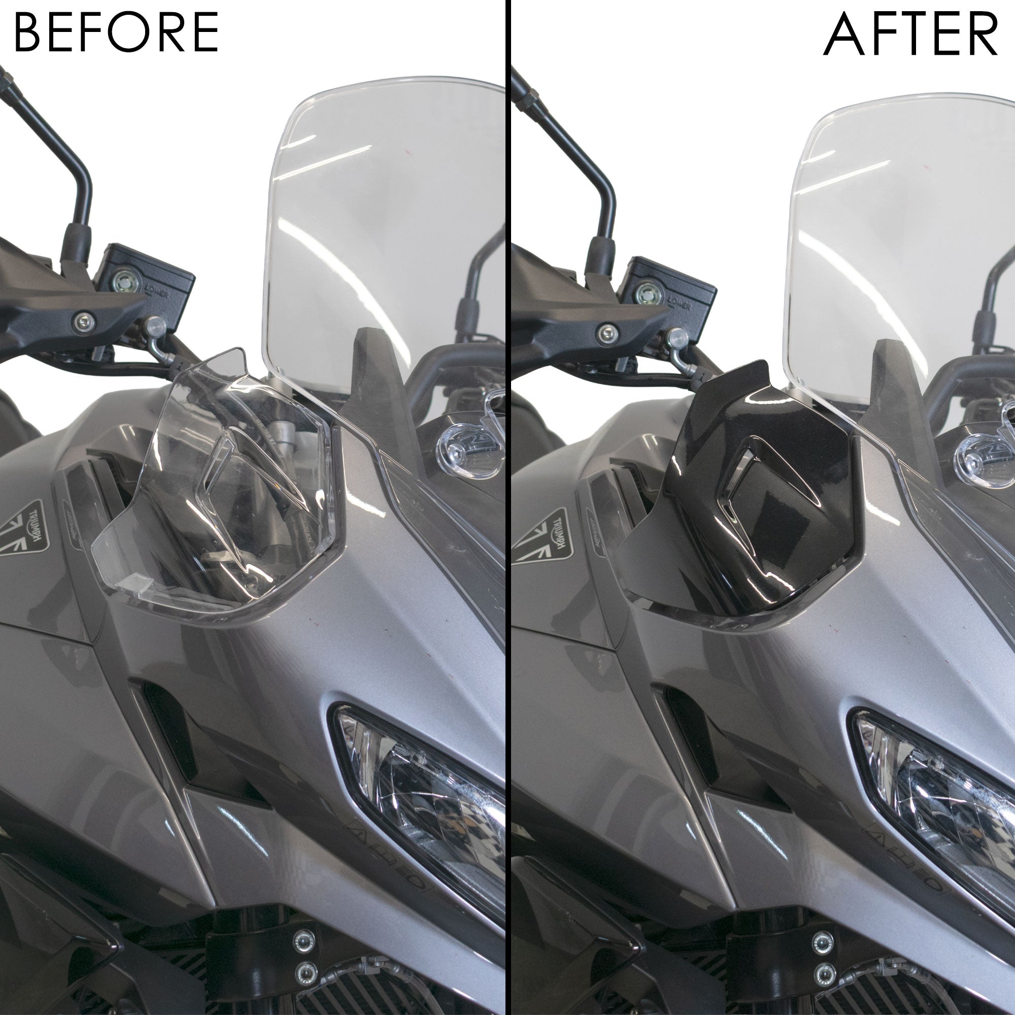 Pyramid Wind Deflectors | Sapphire Black | Triumph Tiger Sport 800 2025>Current -   Pyramid Motorcycle Accessories