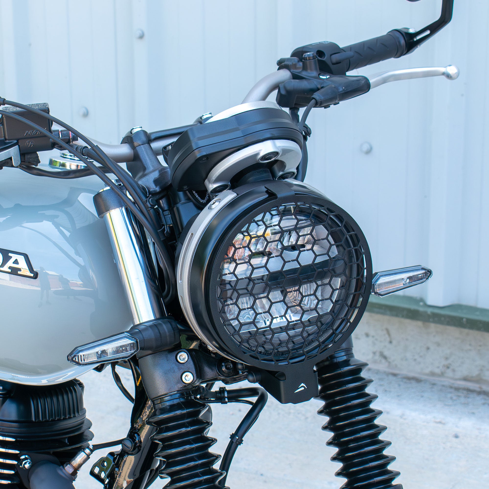 Pyramid Headlight Guard | Matte Black | Honda GB350S 2025>Current -   Pyramid Motorcycle Accessories