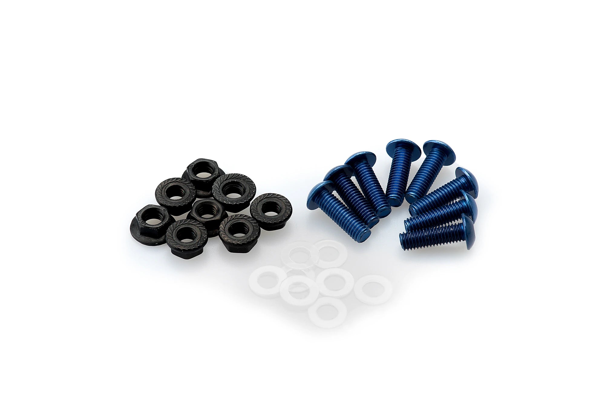 Puig M5 Screw 6 Pack With Nuts | Blue -   Pyramid Motorcycle Accessories