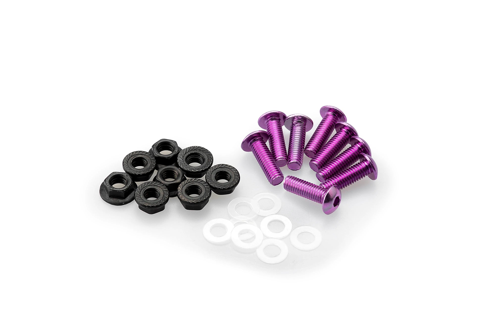 Puig M5 Screen Screws 6 Pack With Nuts | Purple -   Pyramid Motorcycle Accessories