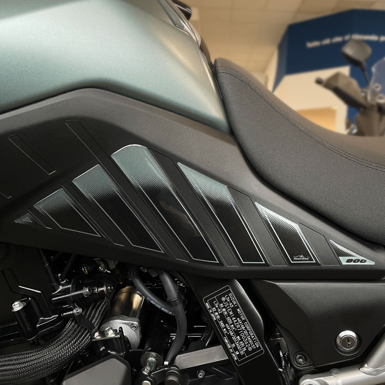Resin Bike 3D Motorcycle Stickers - Tank Sides | Suzuki V-Strom 800SE 2023>2024 RB-1000695300002 -   Pyramid Motorcycle Accessories