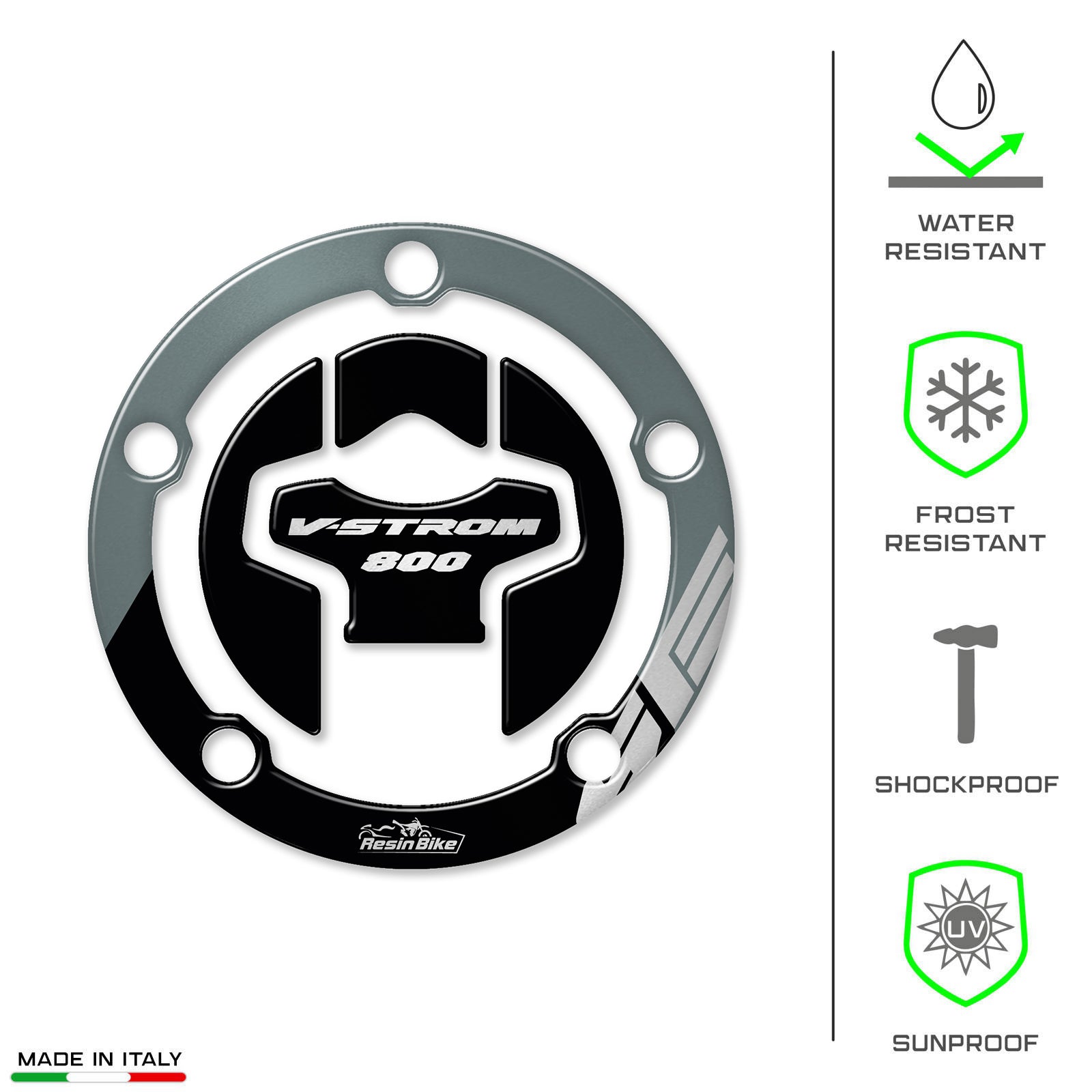 Resin Bike 3D Motorcycle Stickers - Fuel Cap | Suzuki V-Strom 800SE 2023>2024 RB-1000695100008 -   Pyramid Motorcycle Accessories