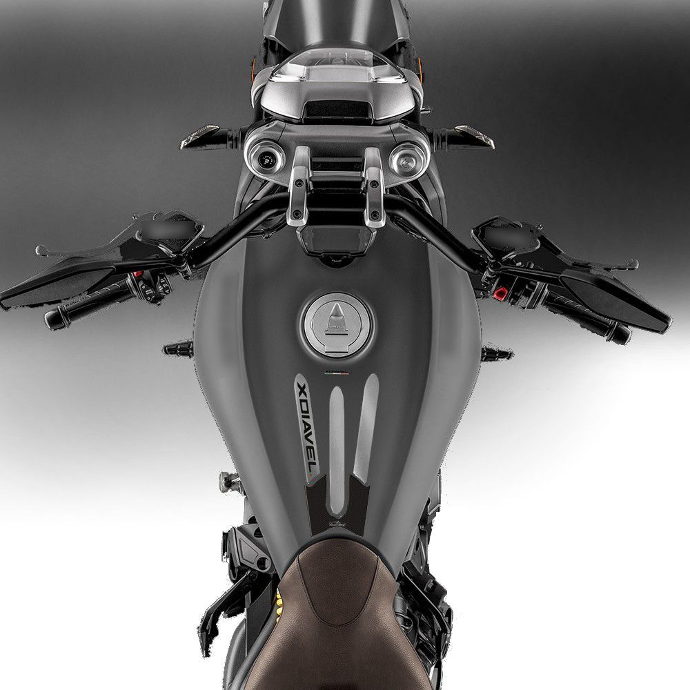 Resin Bike 3D Motorcycle Stickers - Tank Pad | Ducati X Diavel V4 -   Pyramid Motorcycle Accessories