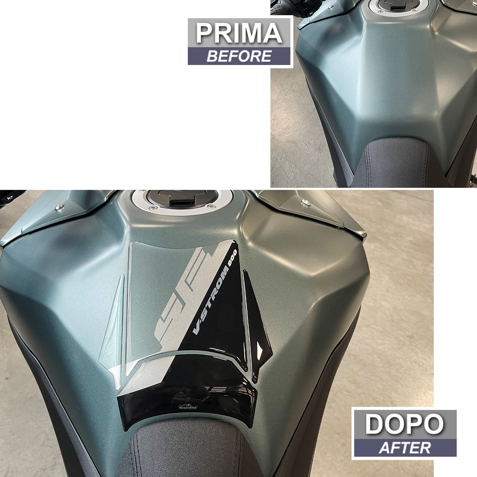Resin Bike 3D Motorcycle Stickers - Tank Pad | Suzuki V-Strom 800SE 2023>2024 RB-1000695200005 -   Pyramid Motorcycle Accessories