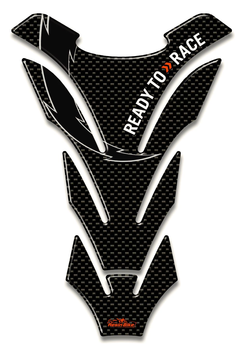Resin Bike 3D Motorcycle Stickers - Tank Pad | Fits Various KTM Models -   Pyramid Motorcycle Accessories