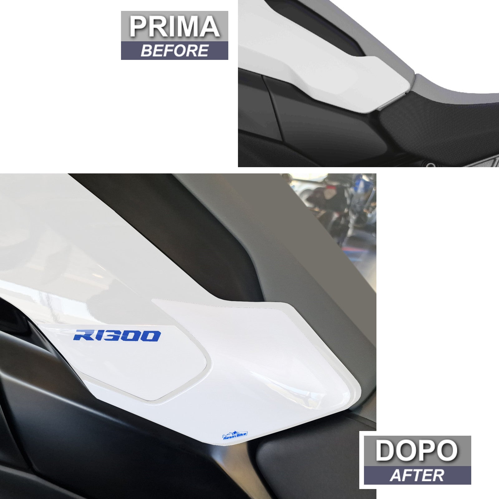 Resin Bike 3D Motorcycle Stickers - Tank Sides | BMW R 1300 GS 2023>2026 RB-1000697000009 -   Pyramid Motorcycle Accessories