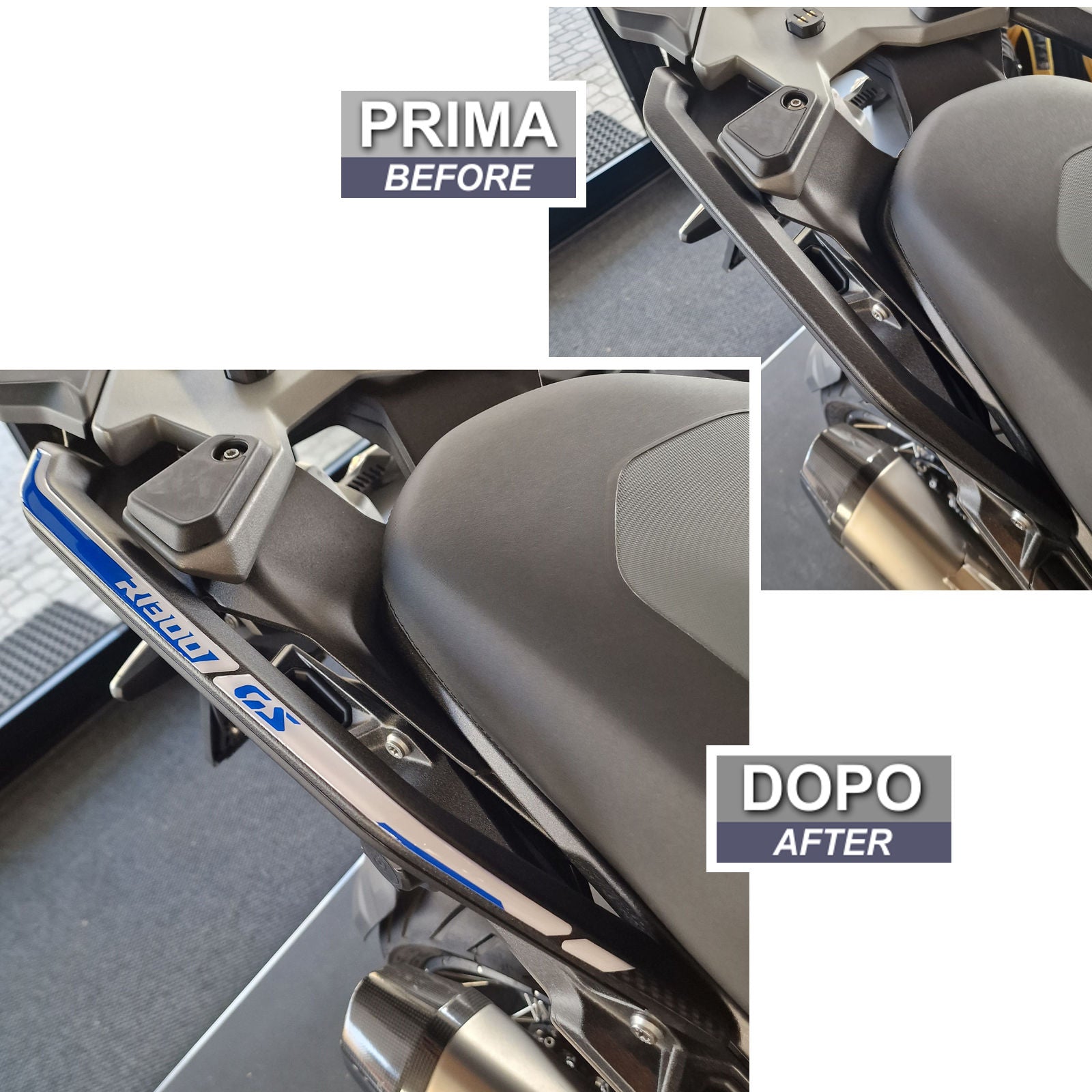 Resin Bike 3D Motorcycle Stickers - Passenger Handles | BMW R 1300 GS 2023>2026 RB-1000696900003 -   Pyramid Motorcycle Accessories