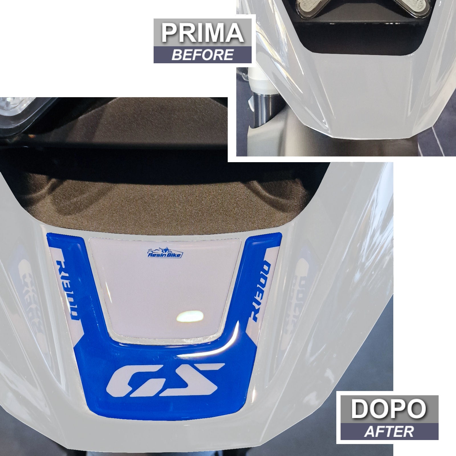 Resin Bike 3D Motorcycle Stickers - Beak | BMW R 1300 GS 2023>2026 RB-1000697200003 -   Pyramid Motorcycle Accessories