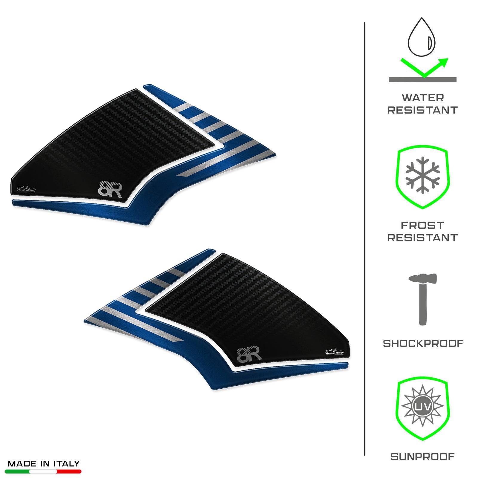 Resin Bike 3D Motorcycle Stickers - Tank Sides | Suzuki GSX-8R 2024>2025 -   Pyramid Motorcycle Accessories
