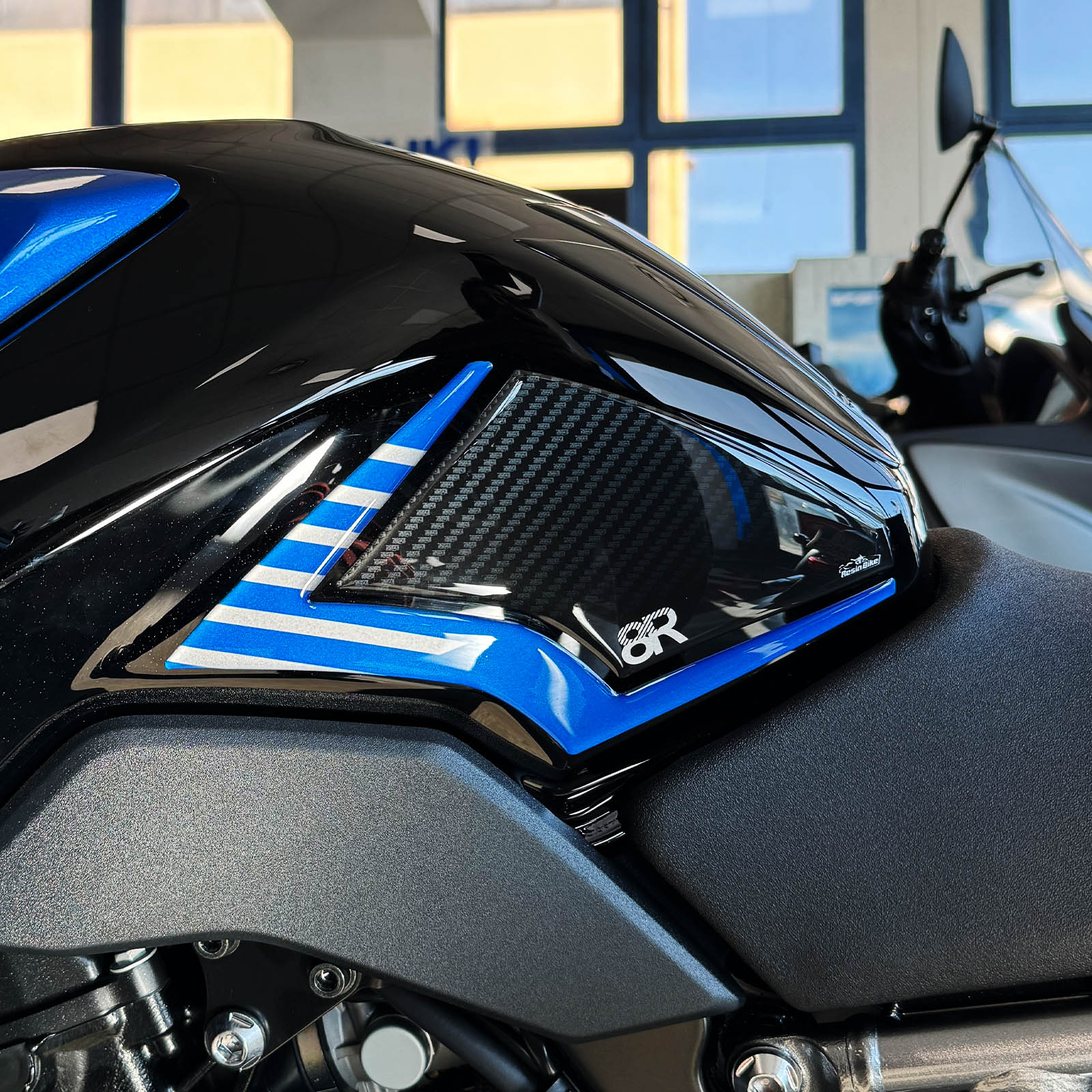 Resin Bike 3D Motorcycle Stickers - Basic Kit | Suzuki GSX-8R 2024>2026 Blue -   Pyramid Motorcycle Accessories