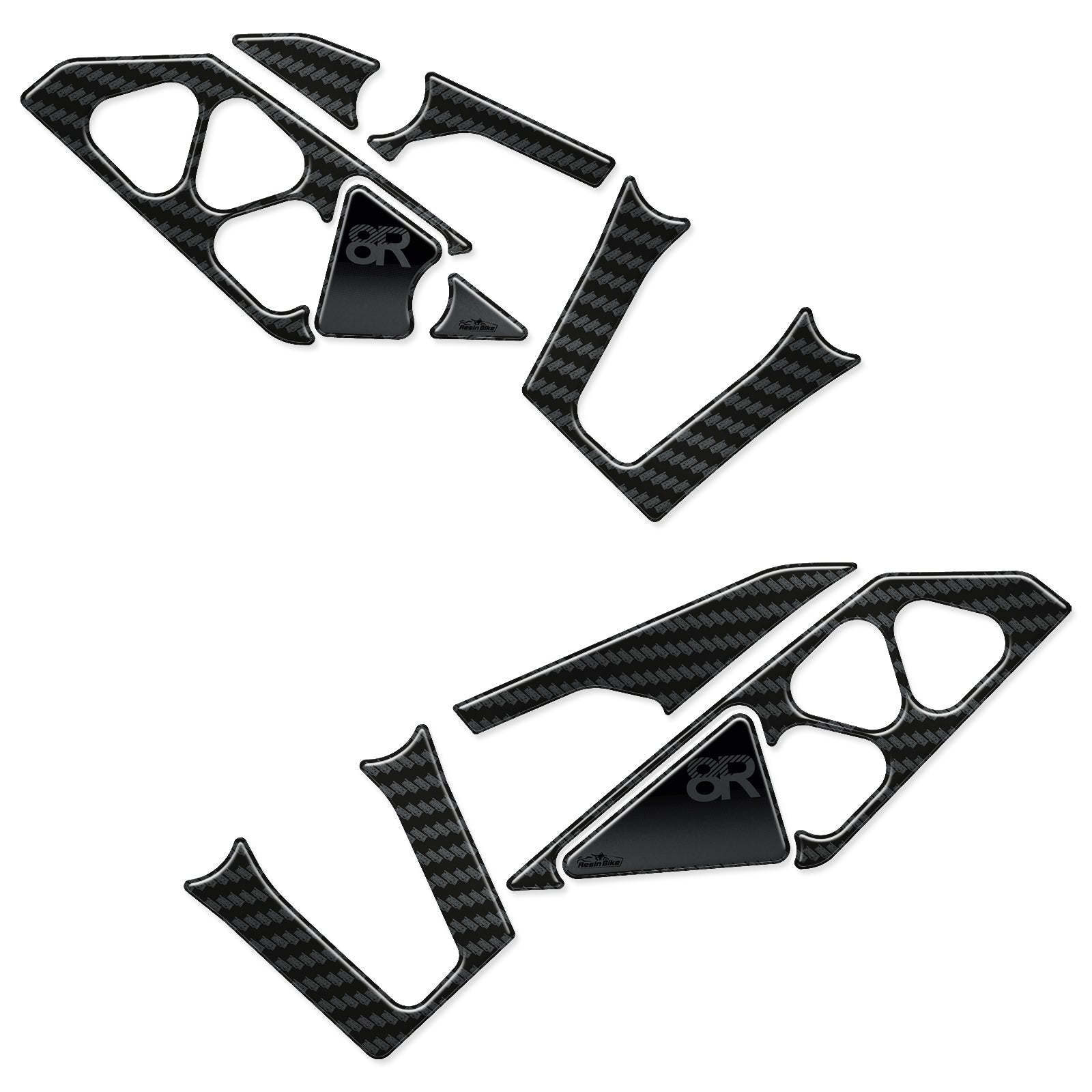 Resin Bike 3D Motorcycle Stickers - Heel Pads | Suzuki GSX-8R 2024>2026 -   Pyramid Motorcycle Accessories