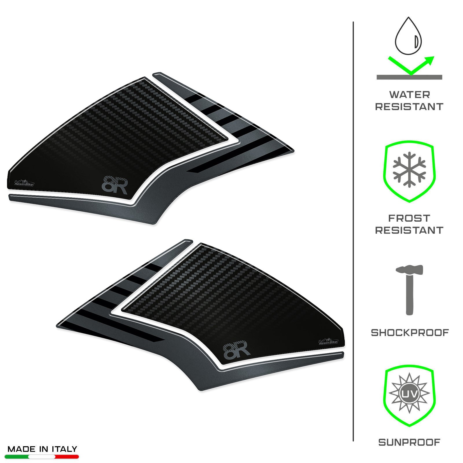Resin Bike 3D Motorcycle Stickers - Tank Sides | Suzuki GSX-8R 2024>2025 -   Pyramid Motorcycle Accessories