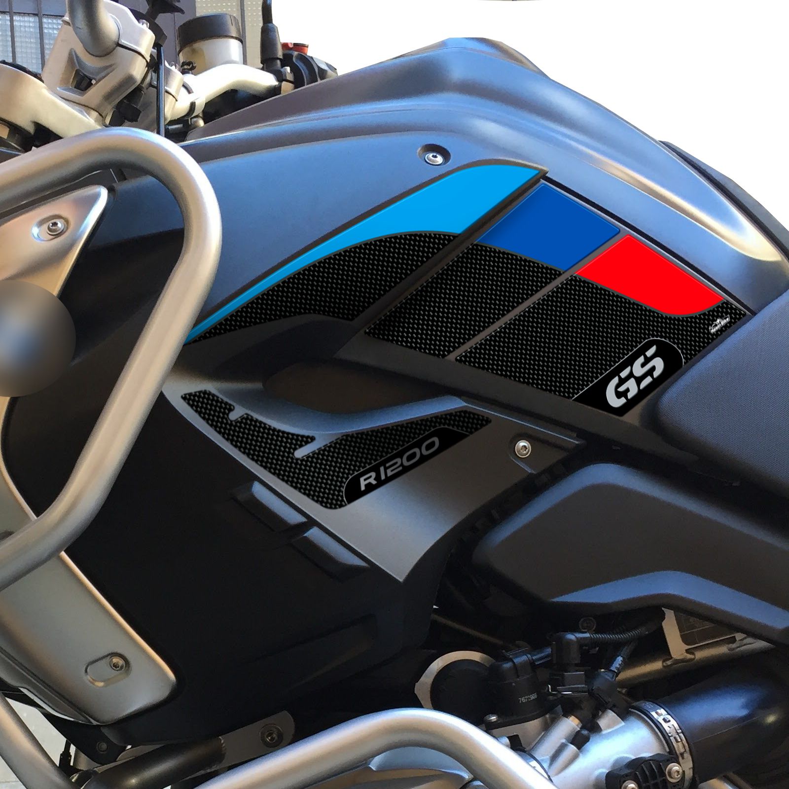 Resin Bike 3D Motorcycle Stickers - Tank Sides | BMW R 1200 GS 2008>2012 RB-B7149418 -   Pyramid Motorcycle Accessories
