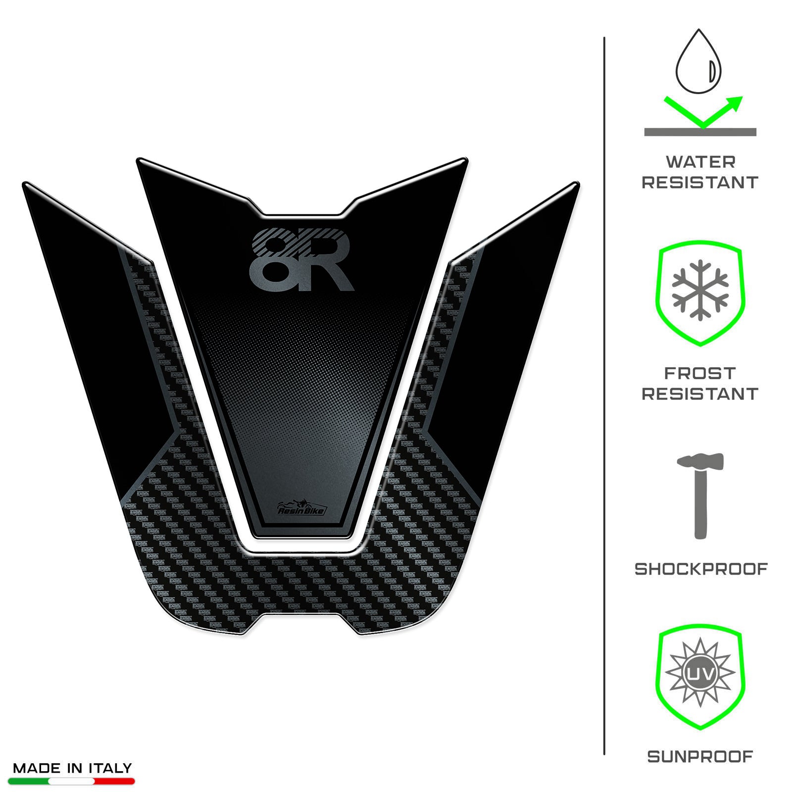 Resin Bike 3D Motorcycle Stickers - Tank Pad | Suzuki GSX-8R 2024>2026 -   Pyramid Motorcycle Accessories