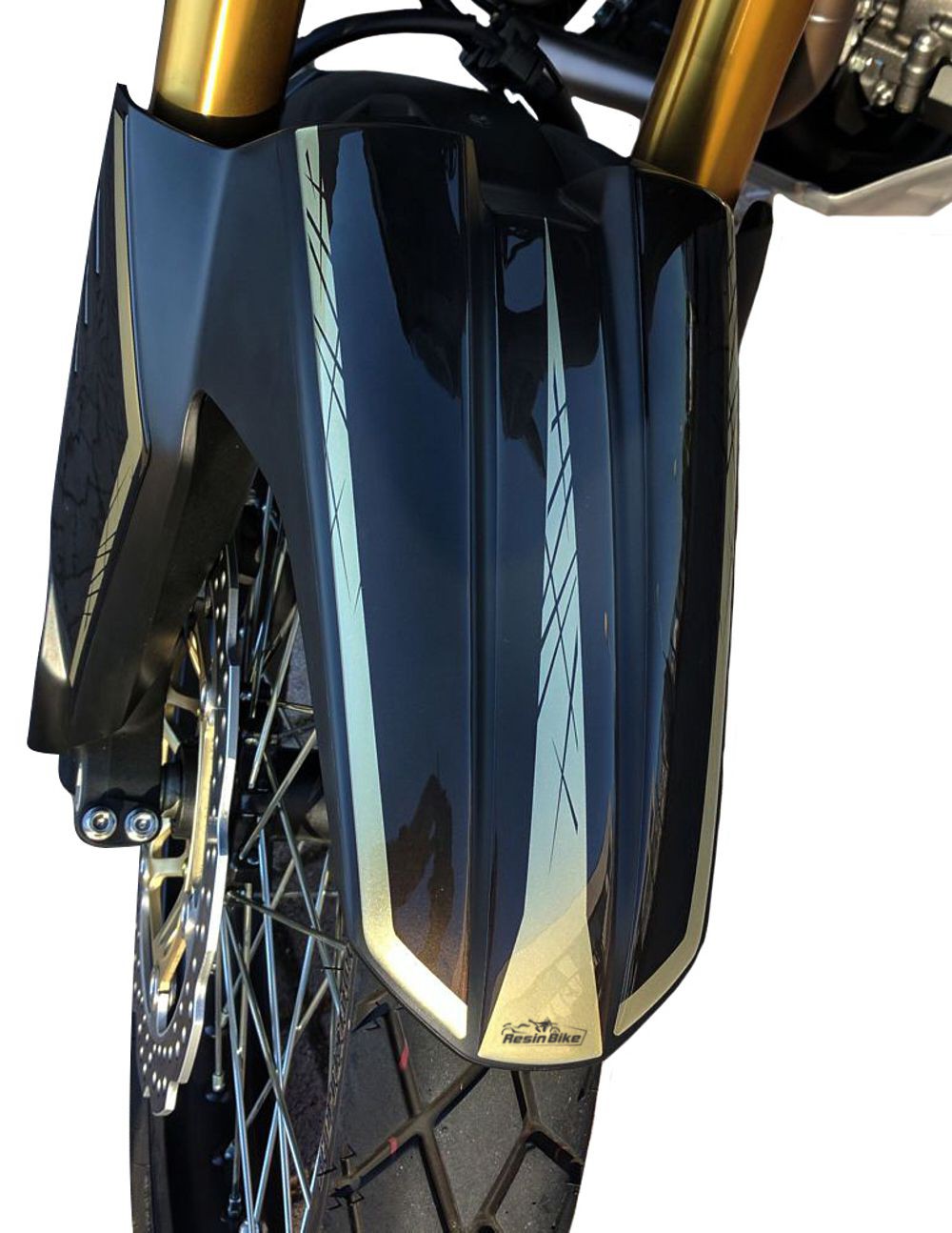 Resin Bike 3D Motorcycle Stickers - Front Fender | Honda CRF 1000 L Africa Twin 2016>2017 -   Pyramid Motorcycle Accessories