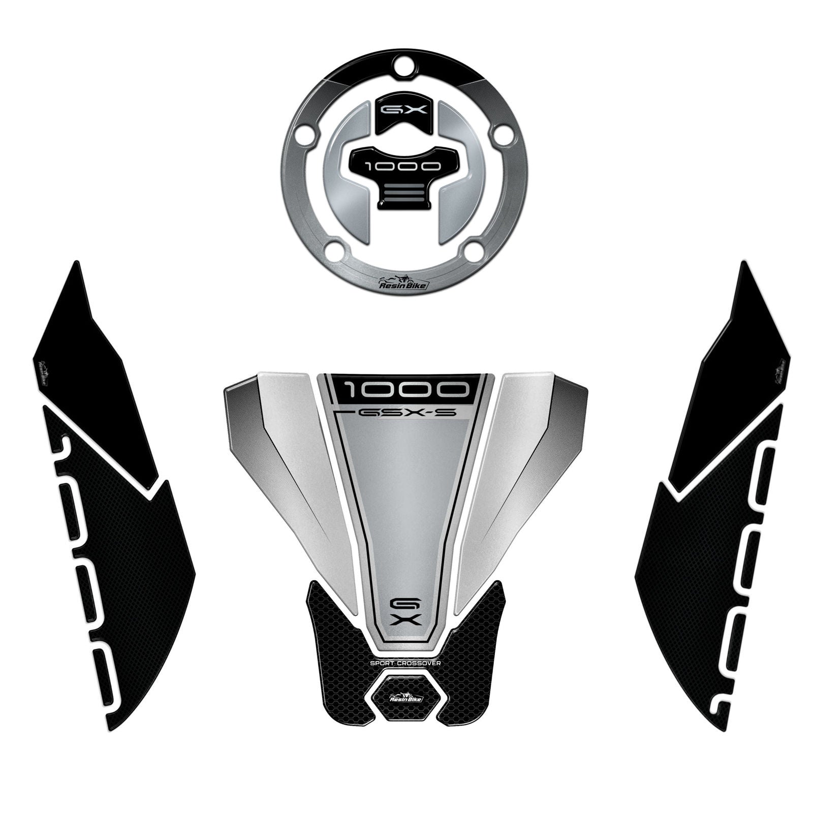 Resin Bike 3D Motorcycle Stickers - Basic Kit | Suzuki GSX-S1000 GX 2024>2026 -   Pyramid Motorcycle Accessories