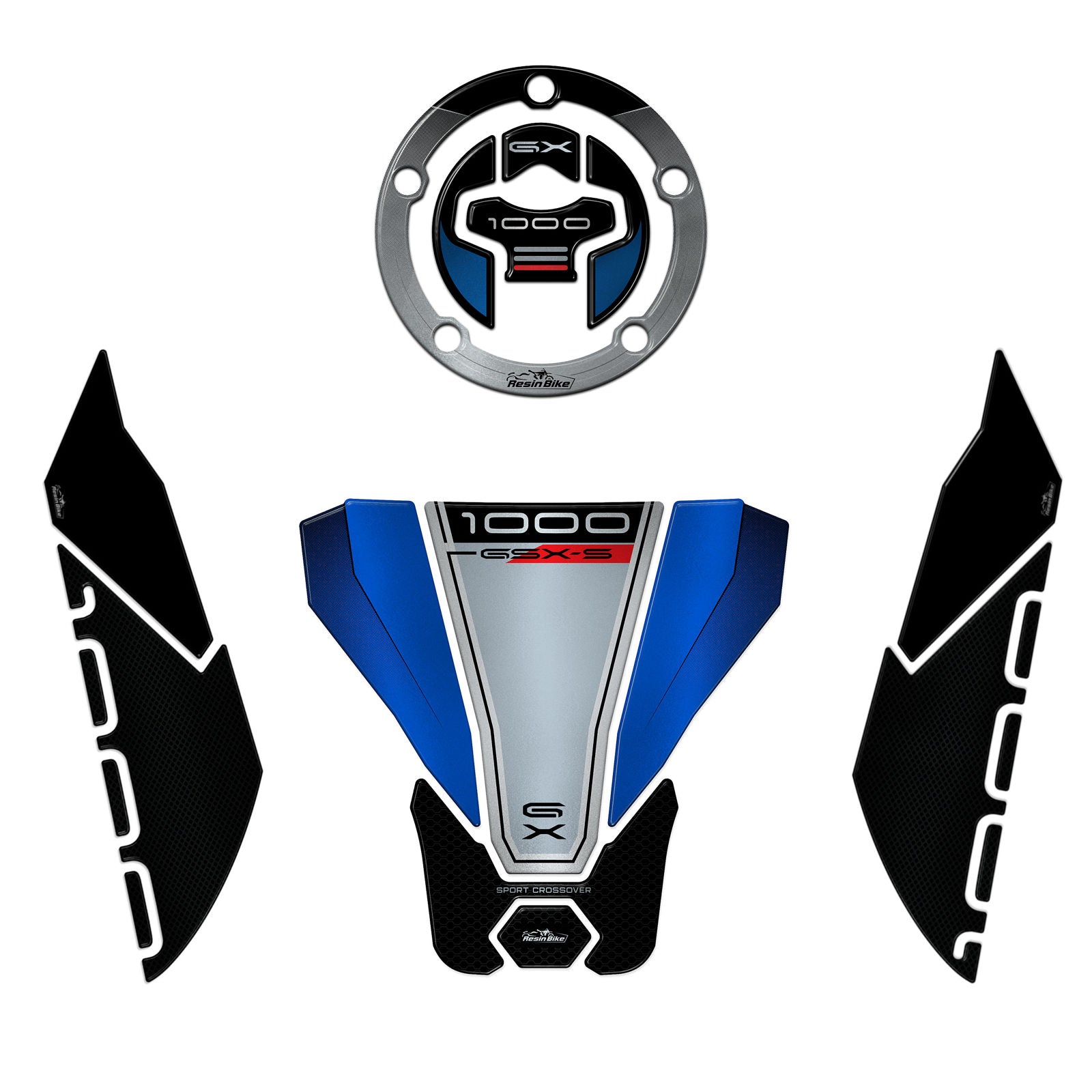 Resin Bike 3D Motorcycle Stickers - Basic Kit | Suzuki GSX-S1000 GX 2024>2025 -   Pyramid Motorcycle Accessories