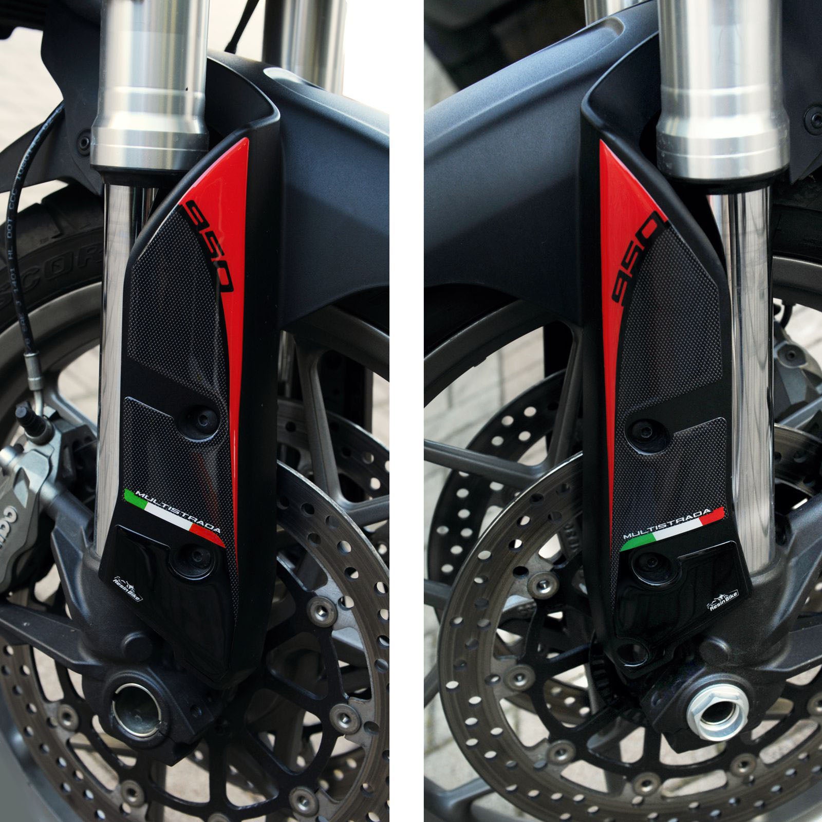 Resin Bike 3D Motorcycle Stickers - Full Kit | Ducati Multistrada 950/950 S 2018>2021 -   Pyramid Motorcycle Accessories