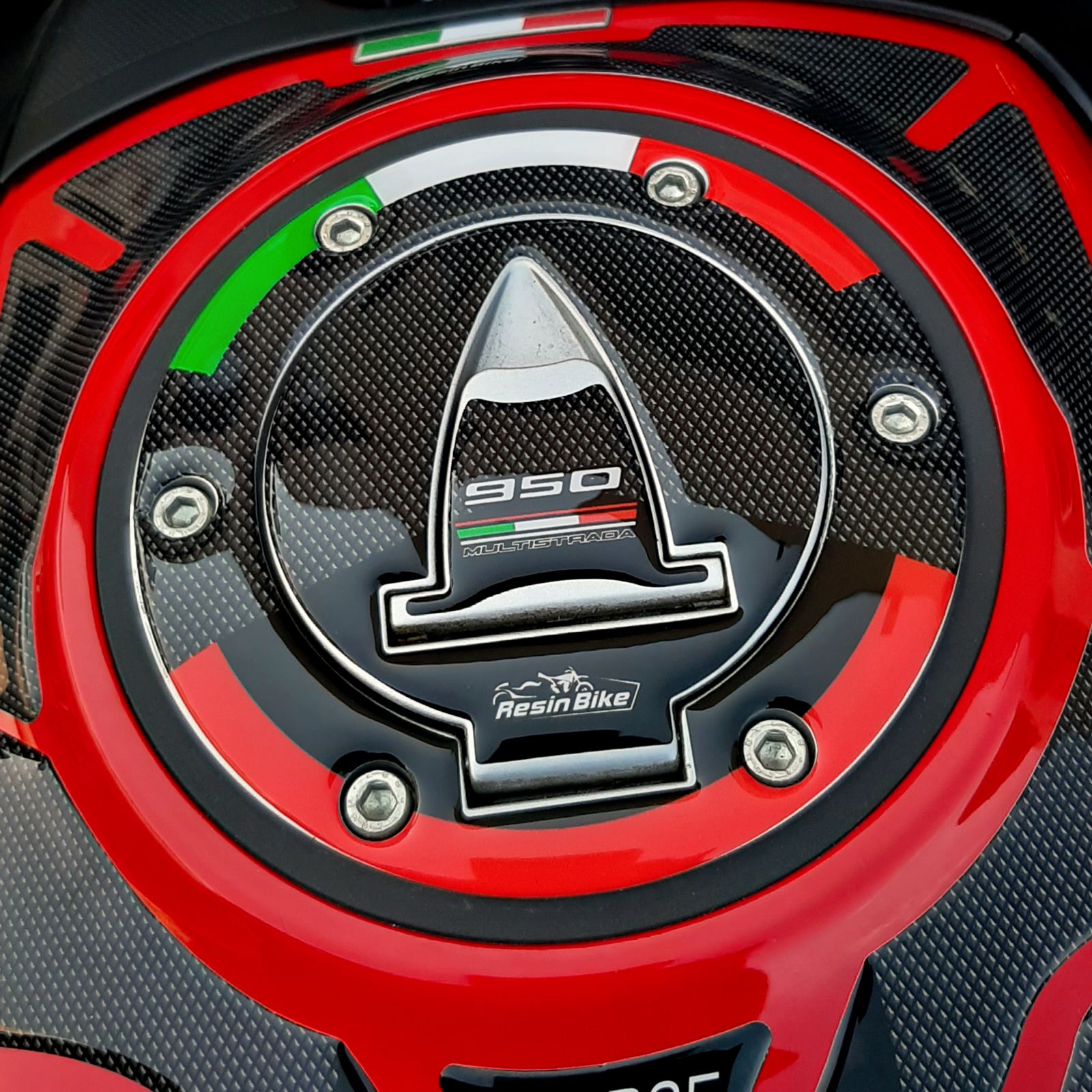 Resin Bike 3D Motorcycle Stickers - Basic Kit | Ducati Multistrada 950/950 S 2018>2021 -   Pyramid Motorcycle Accessories