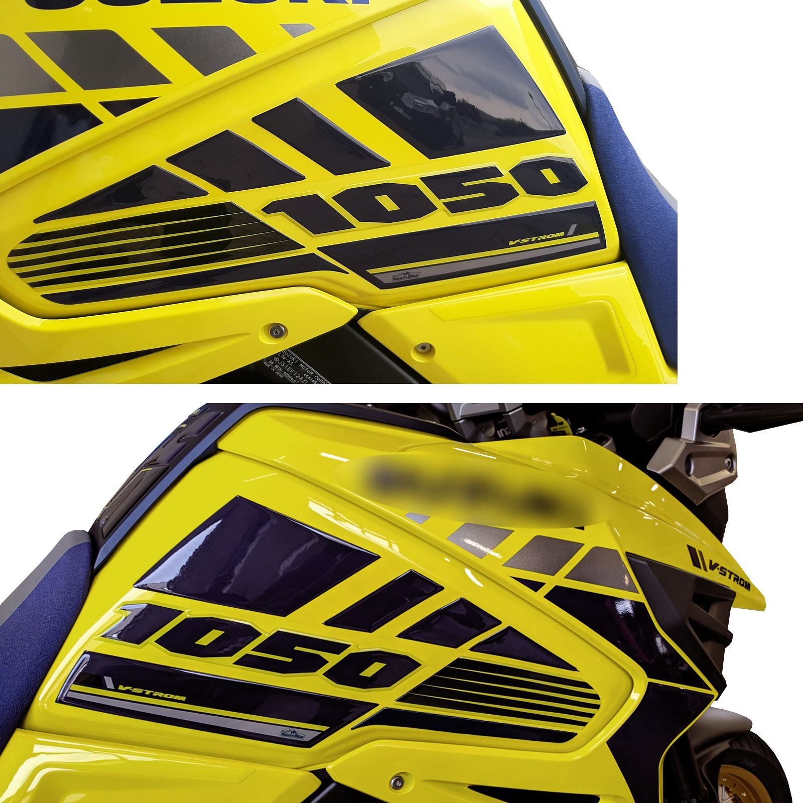Resin Bike 3D Motorcycle Stickers - Basic Kit | Suzuki V-Strom 1050 / 1050XT 2020>2023 RB-1000701300002 -   Pyramid Motorcycle Accessories