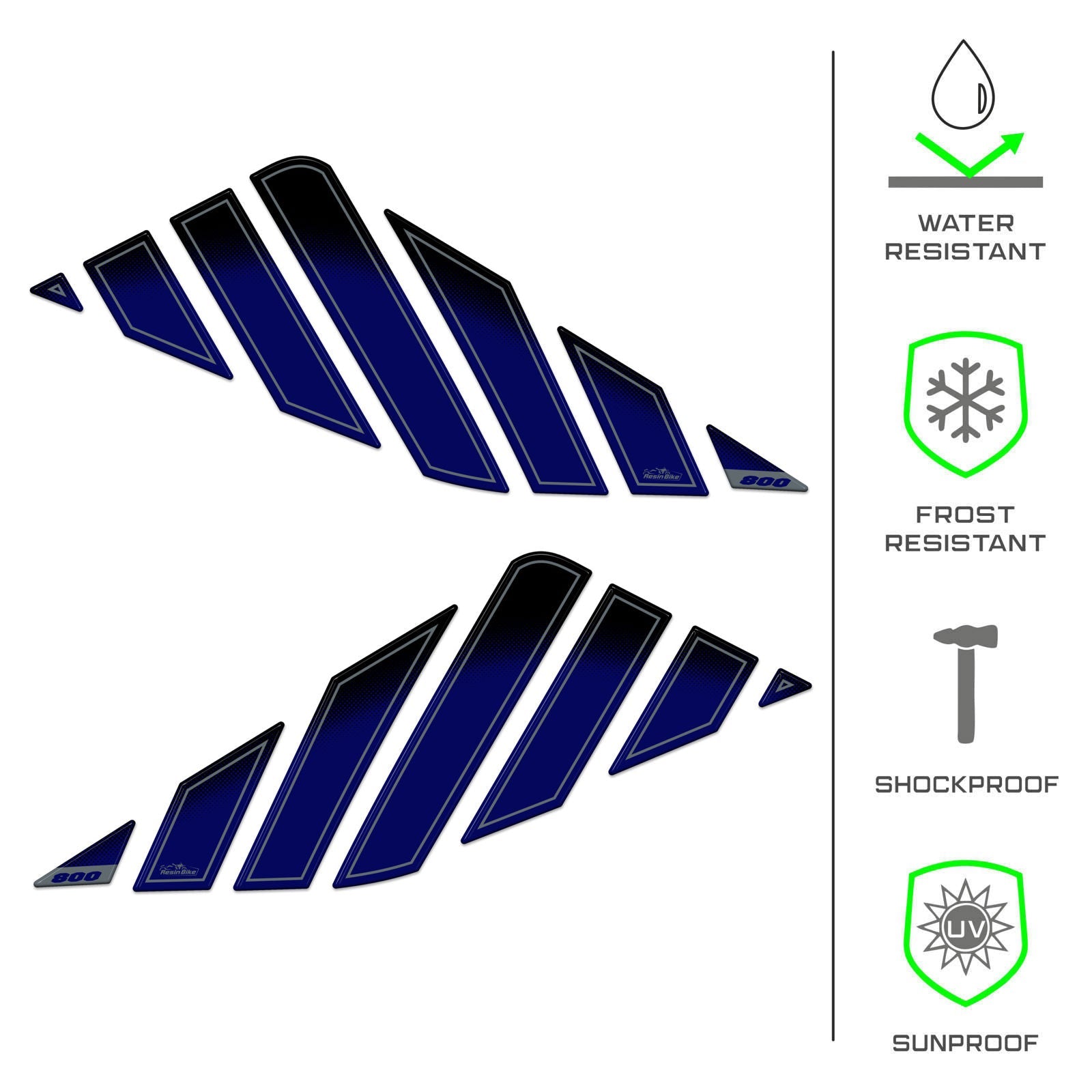 Resin Bike 3D Motorcycle Stickers - Tank Sides | Suzuki V-Strom 800DE 2023>2024 RB-1000702100007 -   Pyramid Motorcycle Accessories
