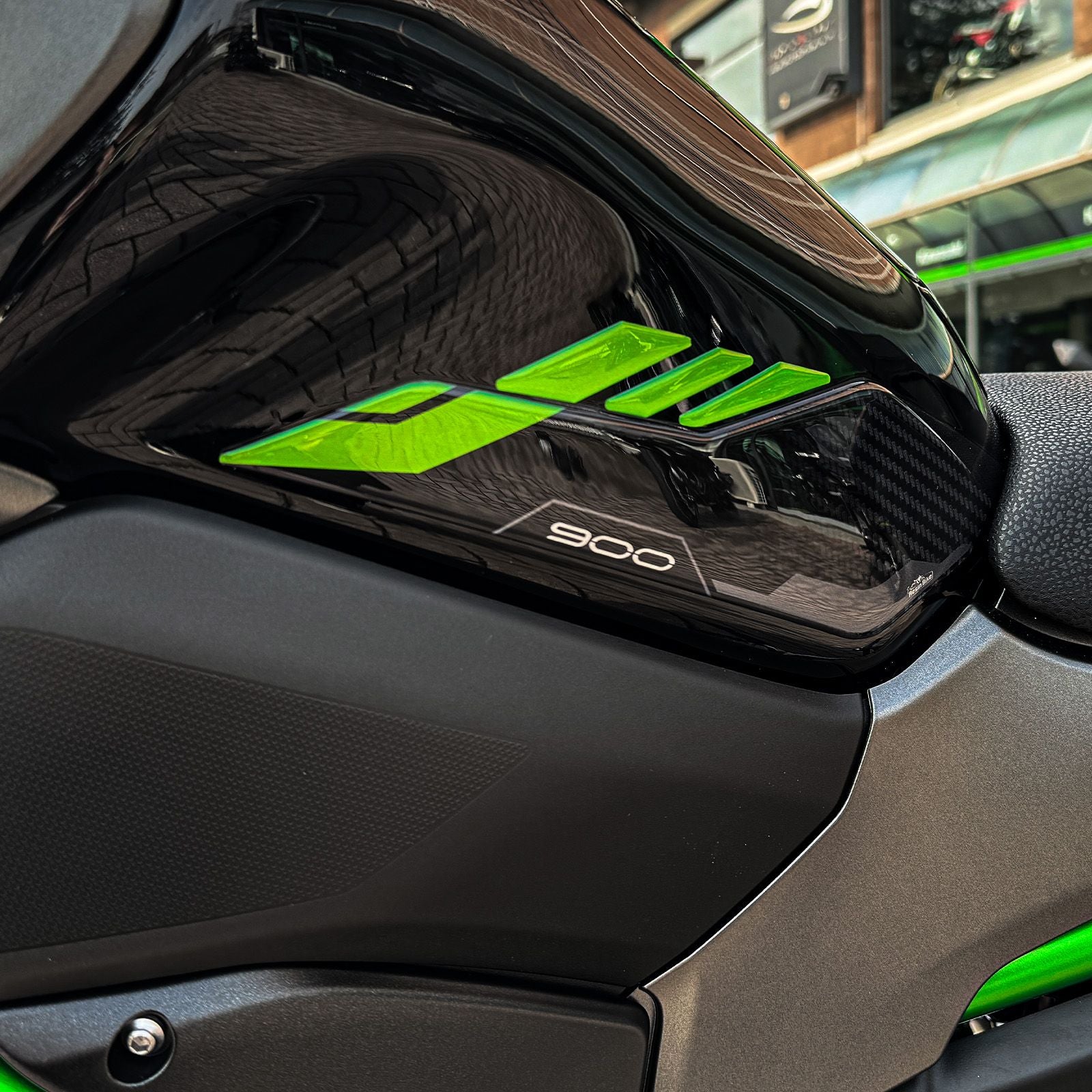 Resin Bike 3D Motorcycle Stickers - Tank Sides | Kawasaki Z 900 2021>2024 -   Pyramid Motorcycle Accessories