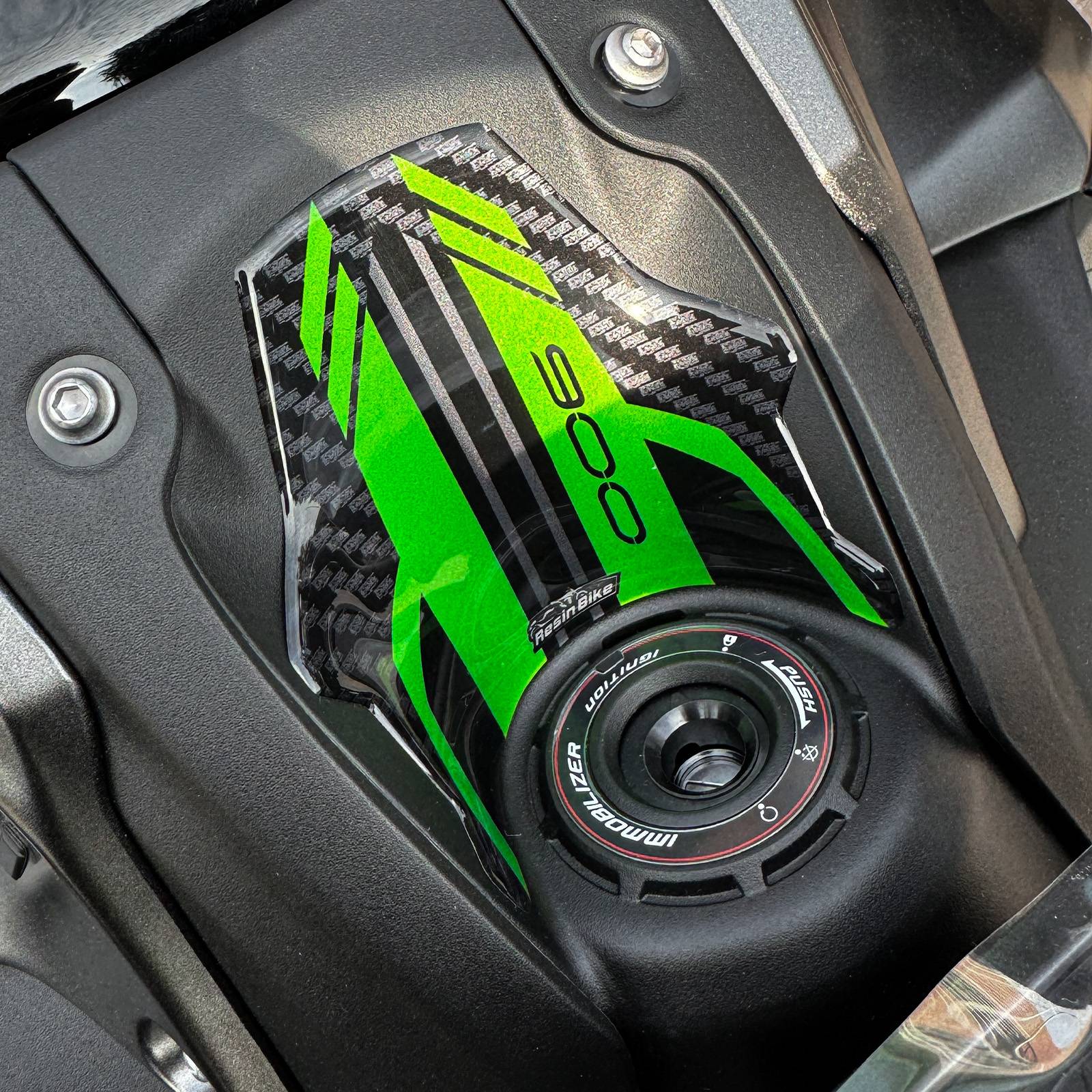 Resin Bike 3D Motorcycle Stickers - Tank Kit | Kawasaki Z 900 2021>2024 -   Pyramid Motorcycle Accessories