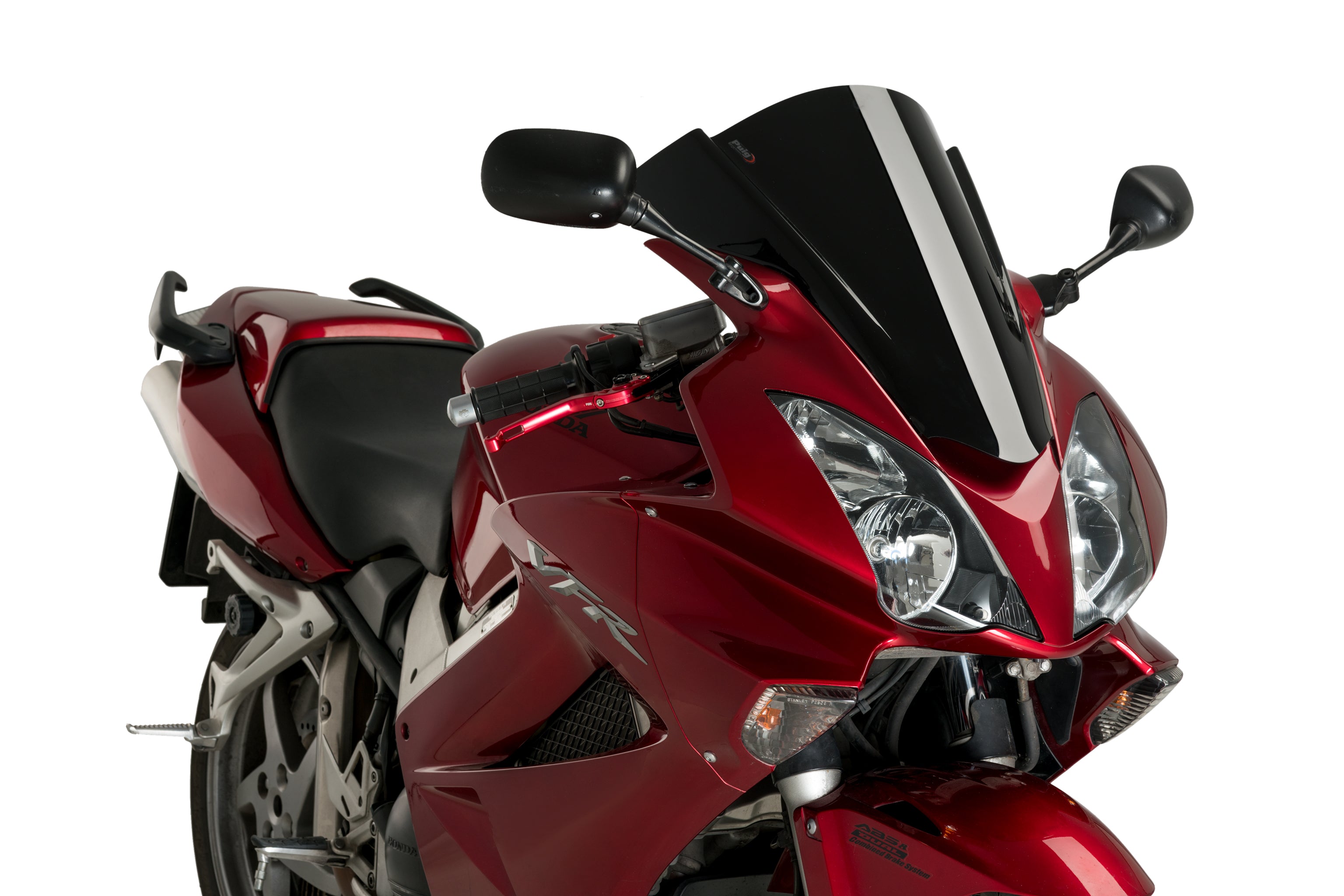 Puig Racing Screen | Black (Opaque) | Honda VFR 800 V-Tec 2002>2013 -   Pyramid Motorcycle Accessories