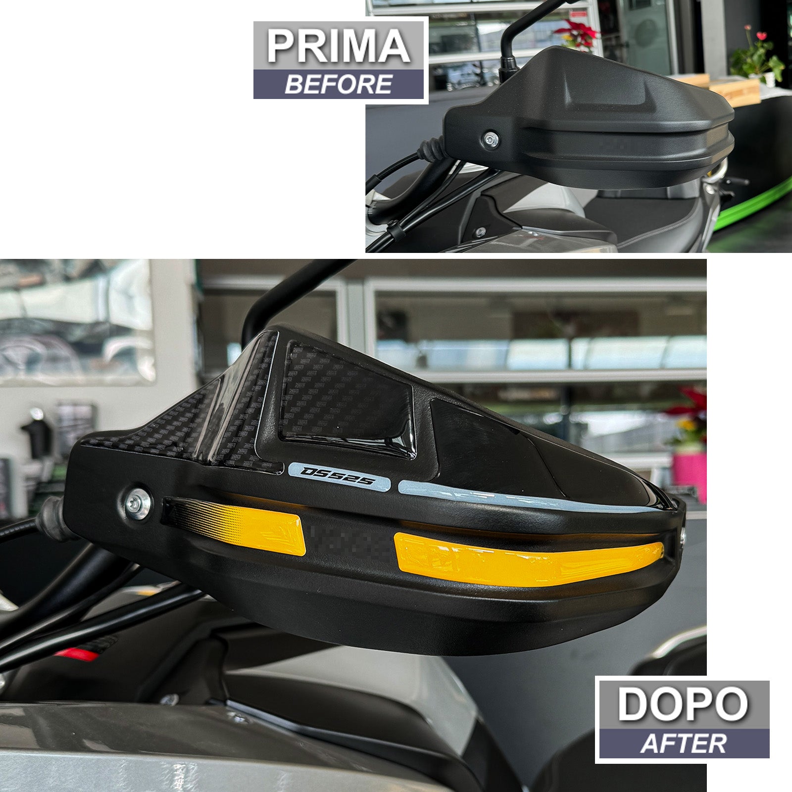 Resin Bike 3D Motorcycle Stickers - Handguards | Voge DS525X 2023>2025 RB-1000704900001 -   Pyramid Motorcycle Accessories