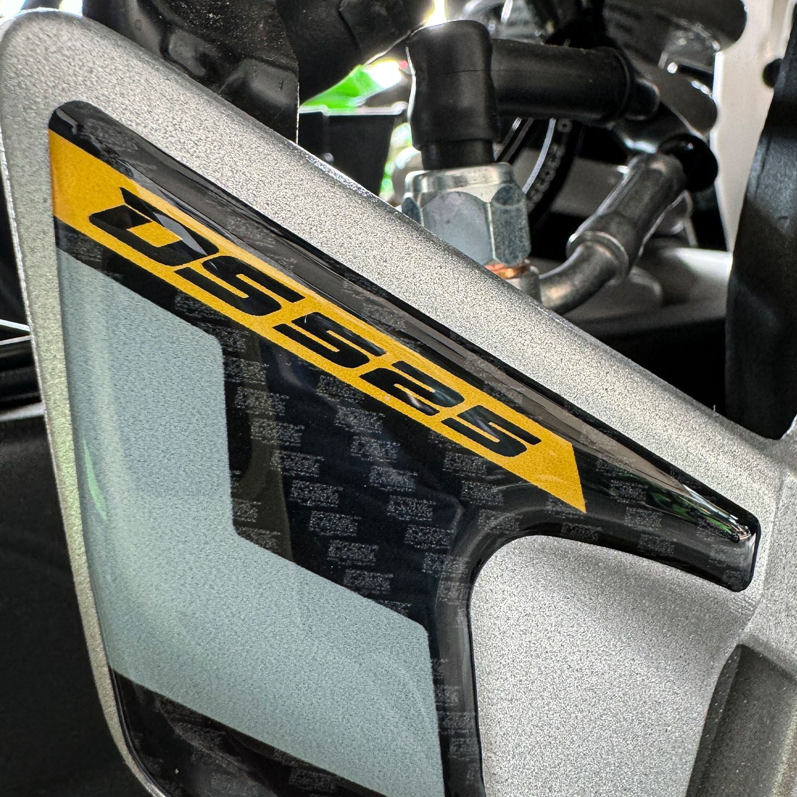 Resin Bike 3D Motorcycle Stickers - Heel Pads | Voge DS525X 2023>2025 RB-1000704800004 -   Pyramid Motorcycle Accessories