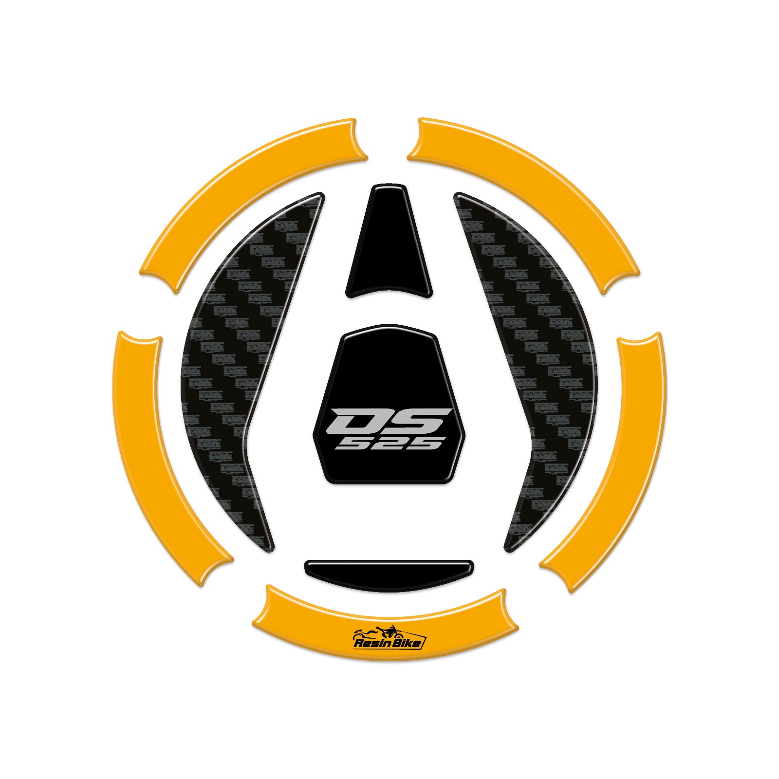 Resin Bike 3D Motorcycle Stickers - Fuel Cap | Voge DS525X 2023>2025 RB-1000704500003 -   Pyramid Motorcycle Accessories