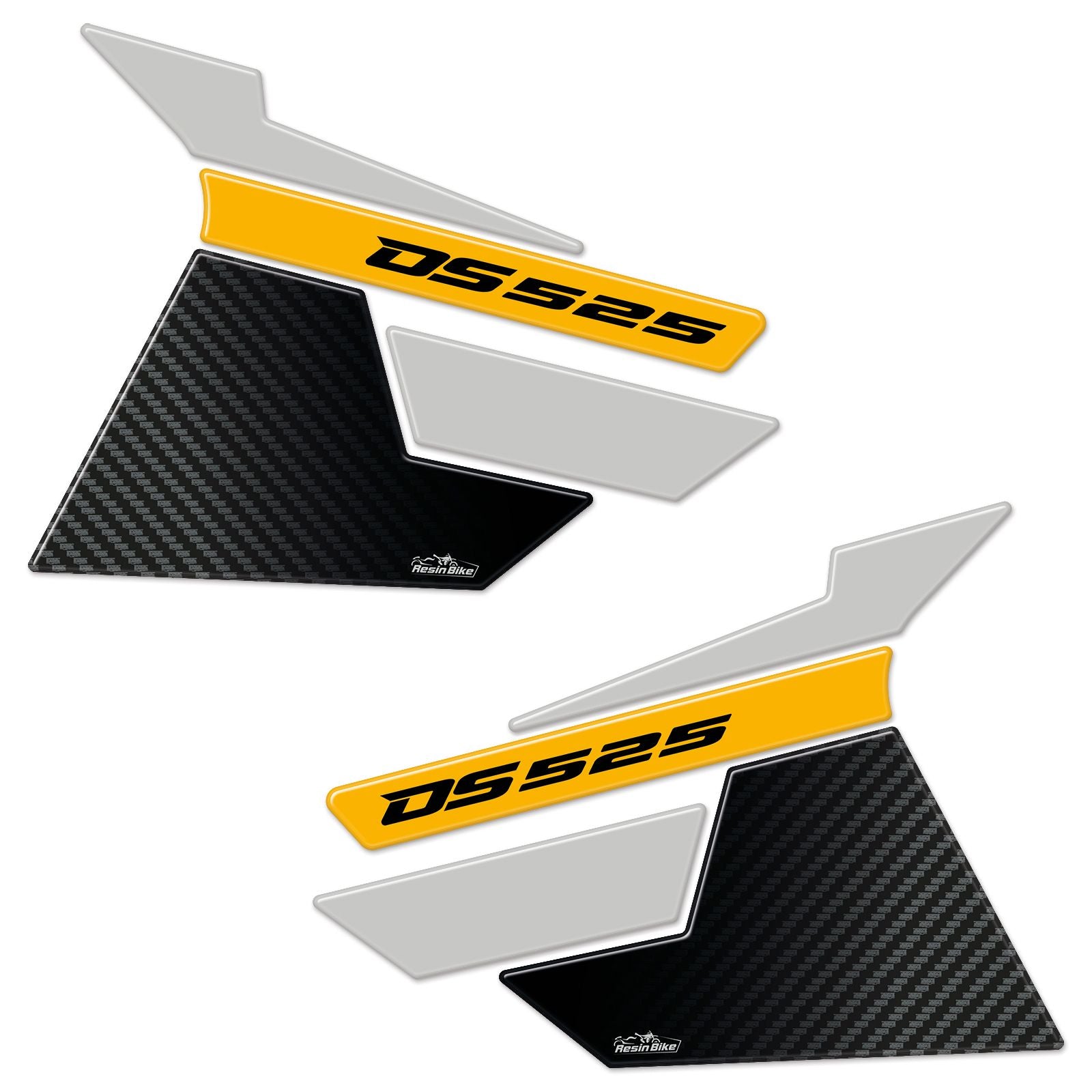 Resin Bike 3D Motorcycle Stickers - Tank Sides | Voge DS525X 2023>2025 RB-1000704600000 -   Pyramid Motorcycle Accessories