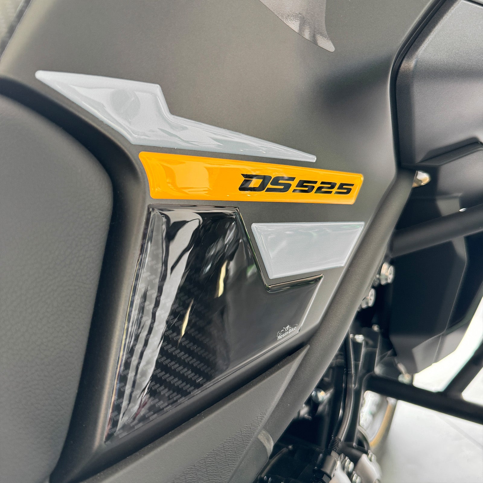 Resin Bike 3D Motorcycle Stickers - Tank Sides | Voge DS525X 2023>2025 RB-1000704600000 -   Pyramid Motorcycle Accessories