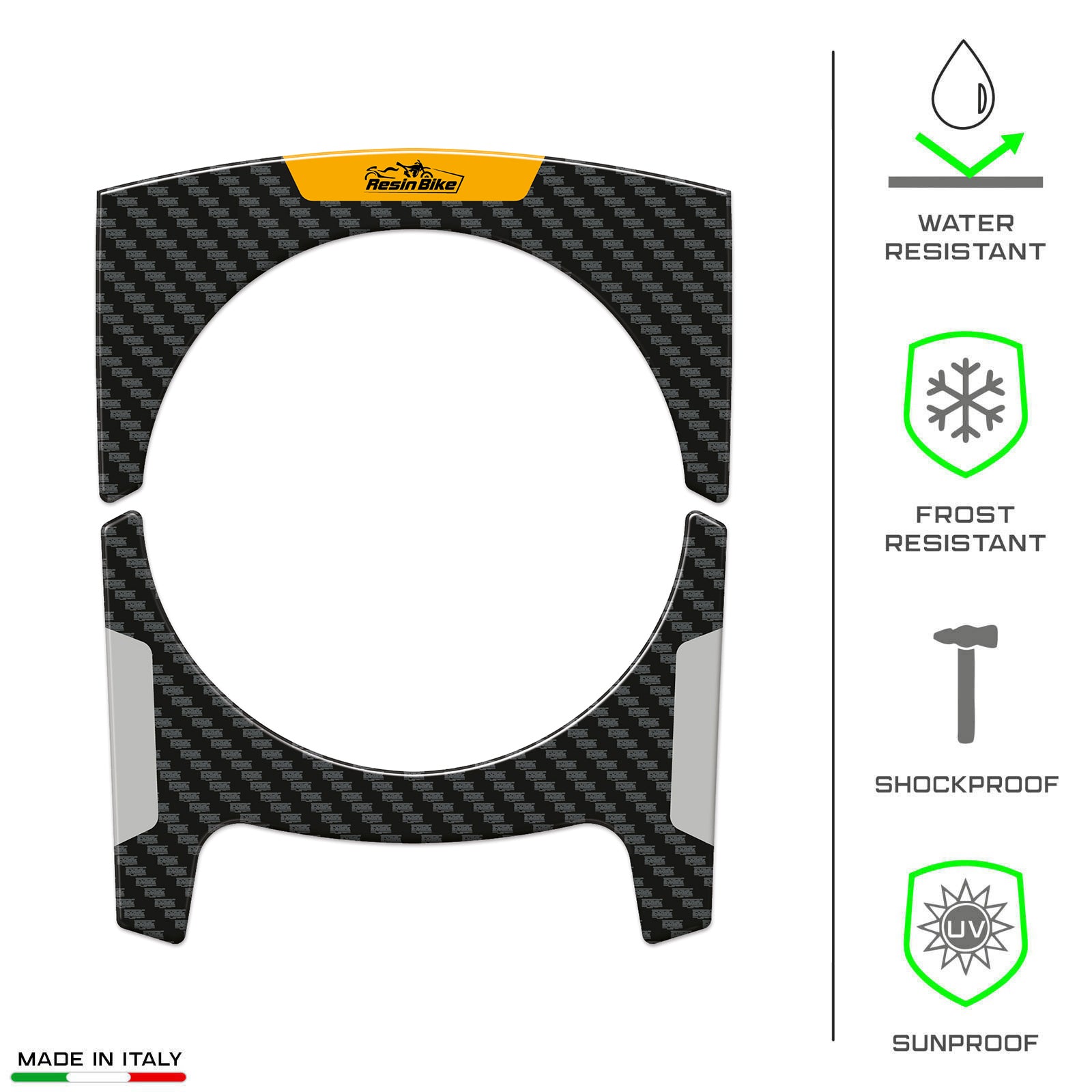 Resin Bike 3D Motorcycle Stickers - Tank Pad | Voge DS525X 2023>2025 RB-1000704400006 -   Pyramid Motorcycle Accessories