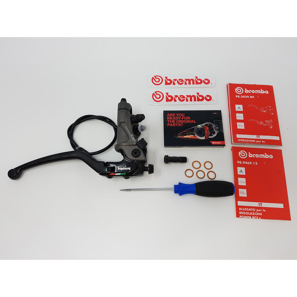 CNC Racing Radial Brake Master Cylinder Brembo 19RCS Corsa Corta Fold-up Lever 18-20 Ratio -  Shop name
