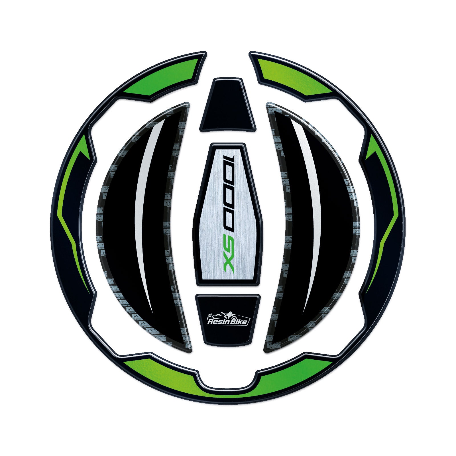 Resin Bike 3D Motorcycle Stickers - Fuel Cap | Kawasaki Ninja 1000 SX/SX SE/Tourer 2021>2025 -   Pyramid Motorcycle Accessories