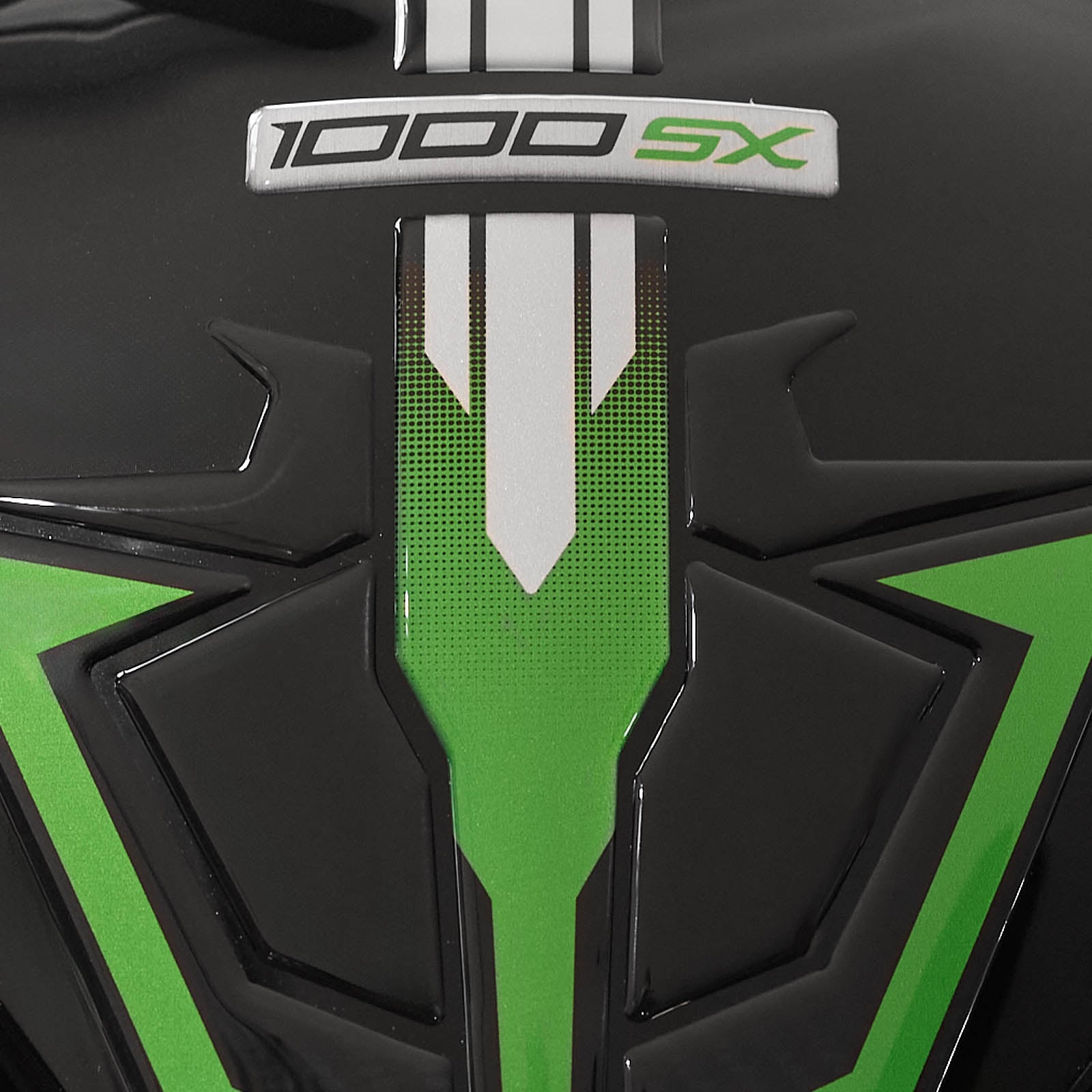 Resin Bike 3D Motorcycle Stickers - Tank Pad | Kawasaki Ninja 1000 SX/SX SE/Tourer 2021>2025 -   Pyramid Motorcycle Accessories