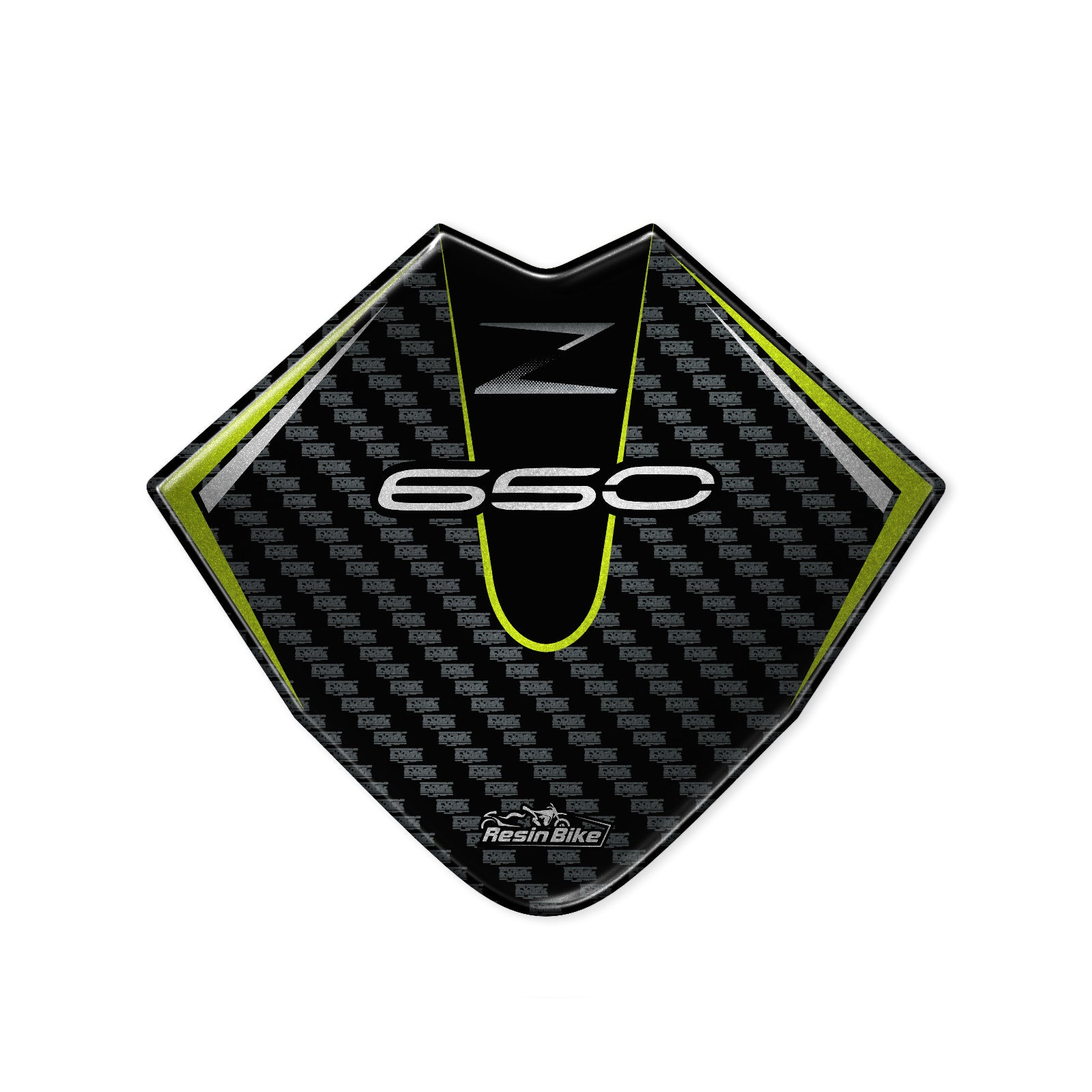 Resin Bike 3D Motorcycle Stickers - Windshield | Kawasaki Z 650 2020>2024 -   Pyramid Motorcycle Accessories