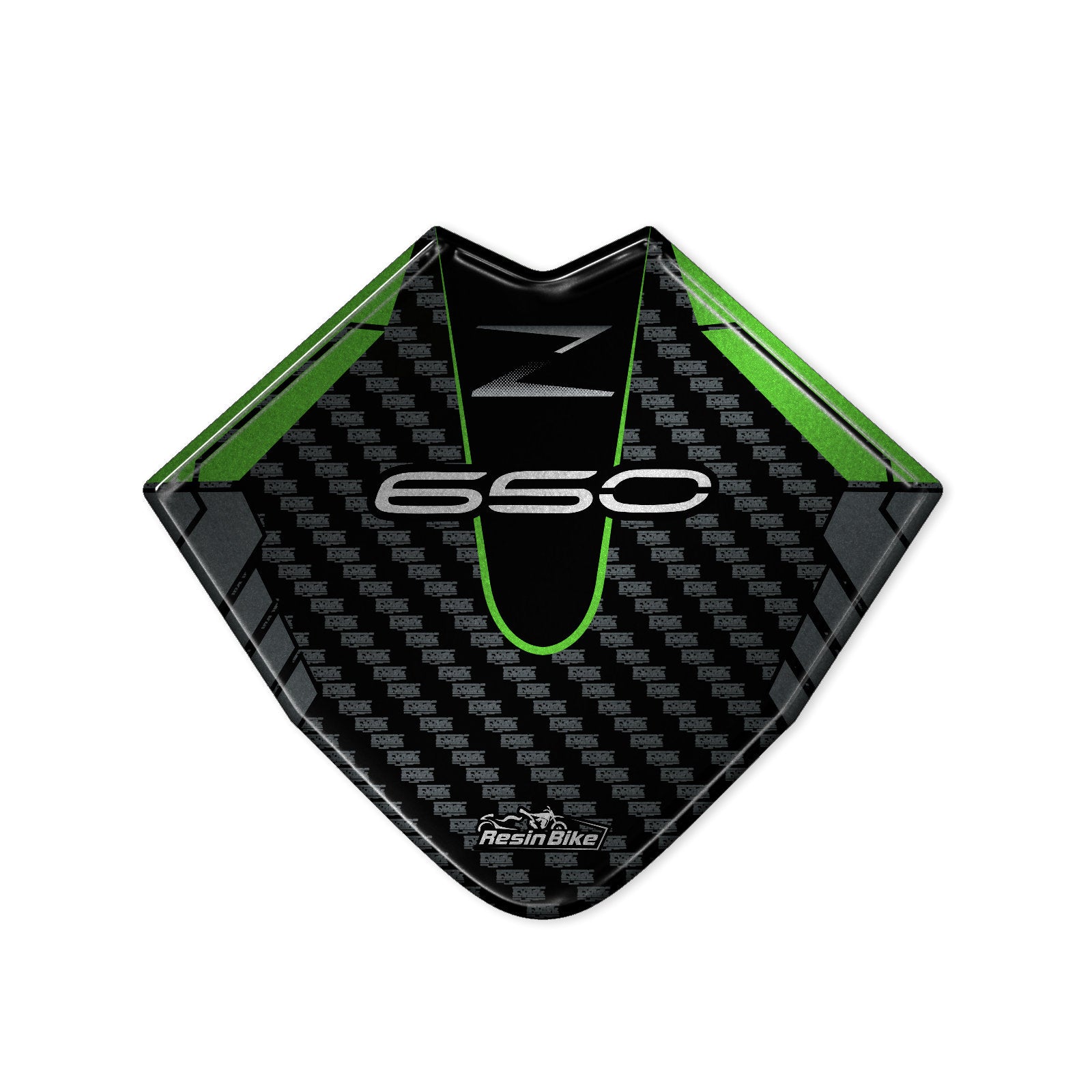 Resin Bike 3D Motorcycle Stickers - Windshield | Kawasaki Z 650 2020>2025 -   Pyramid Motorcycle Accessories