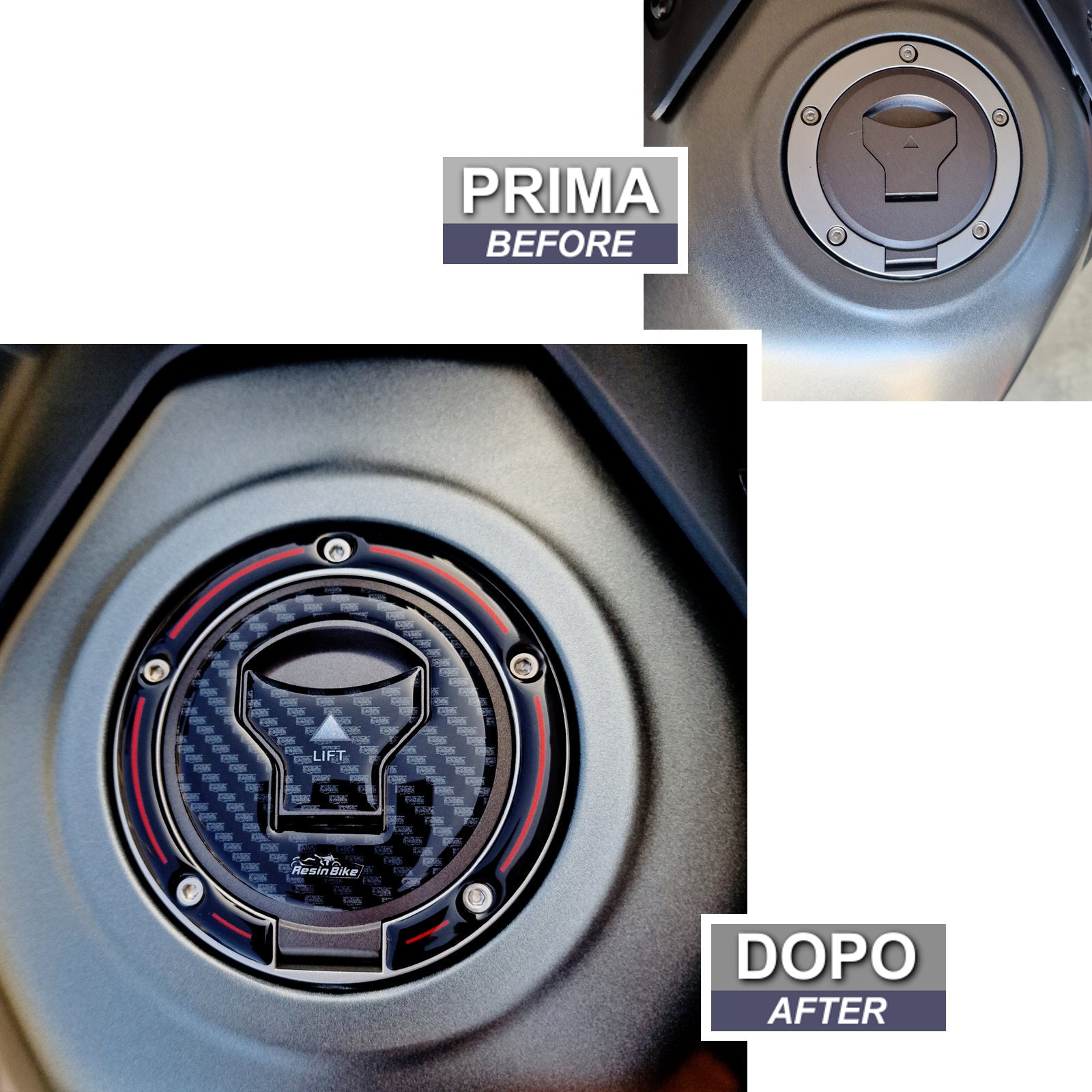 Resin Bike 3D Motorcycle Stickers - Fuel Cap | Honda NT1100 2020>2024 -   Pyramid Motorcycle Accessories